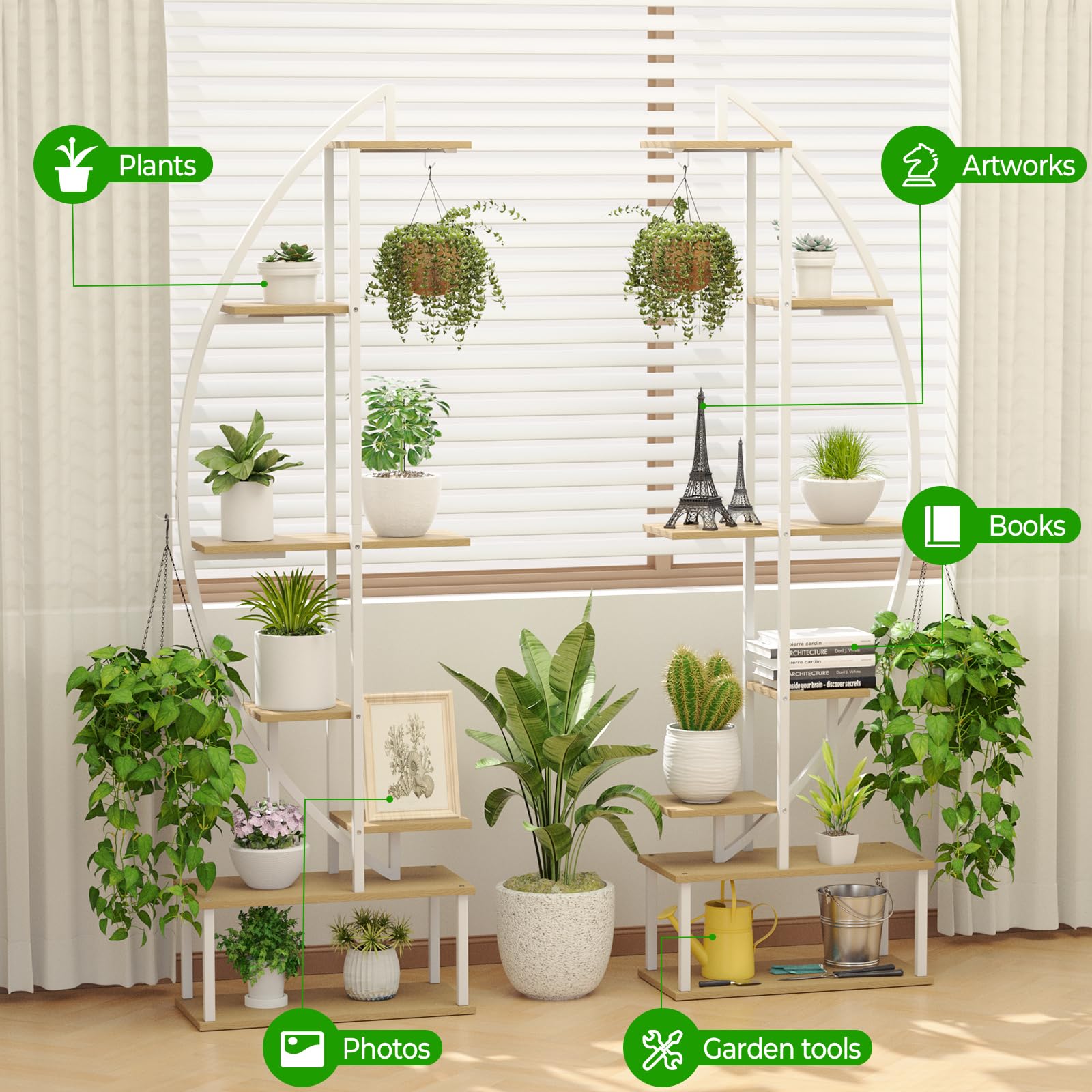 7-Tier Plant Stand with Grow Lights