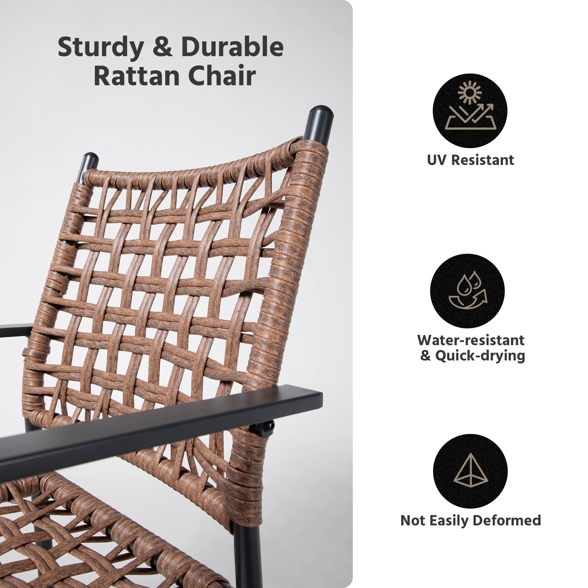 7-Piece Outdoor Patio Dining Set with Umbrella Hole