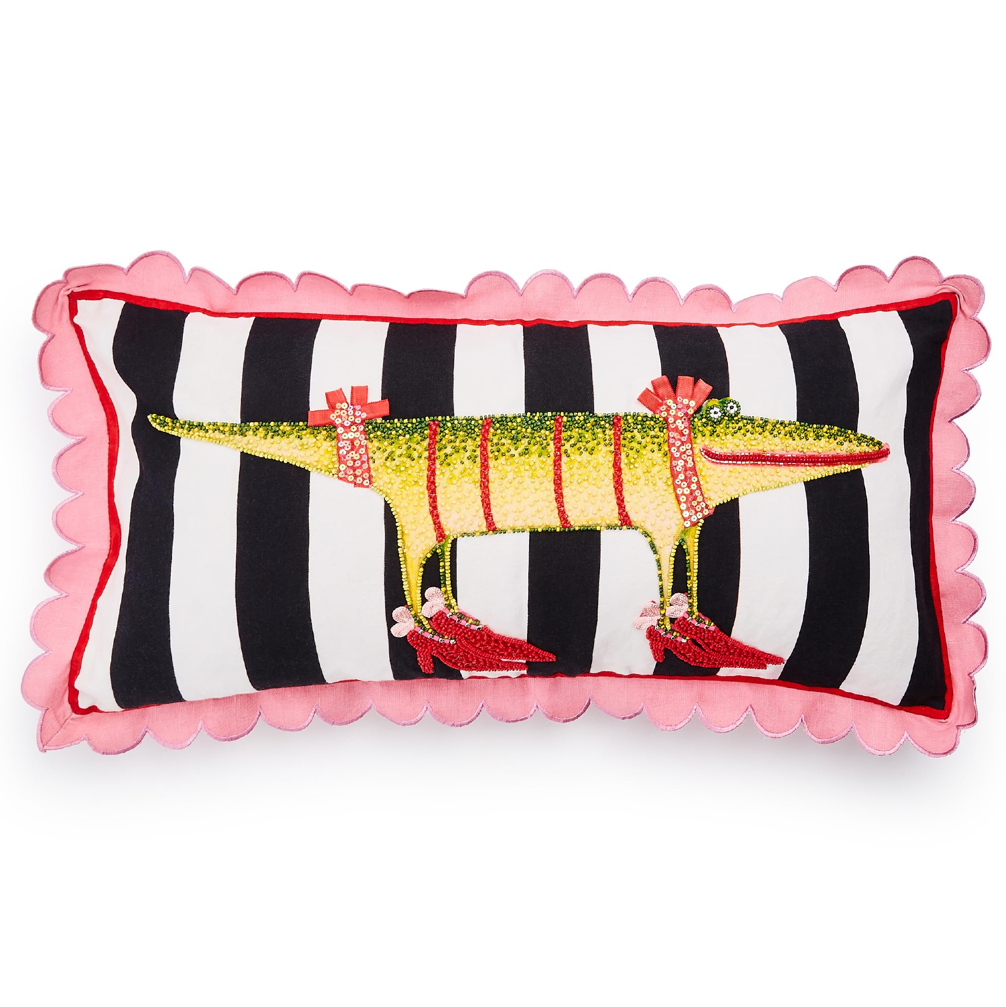 Gloria Alligator Lumbar Throw Pillow 11x22