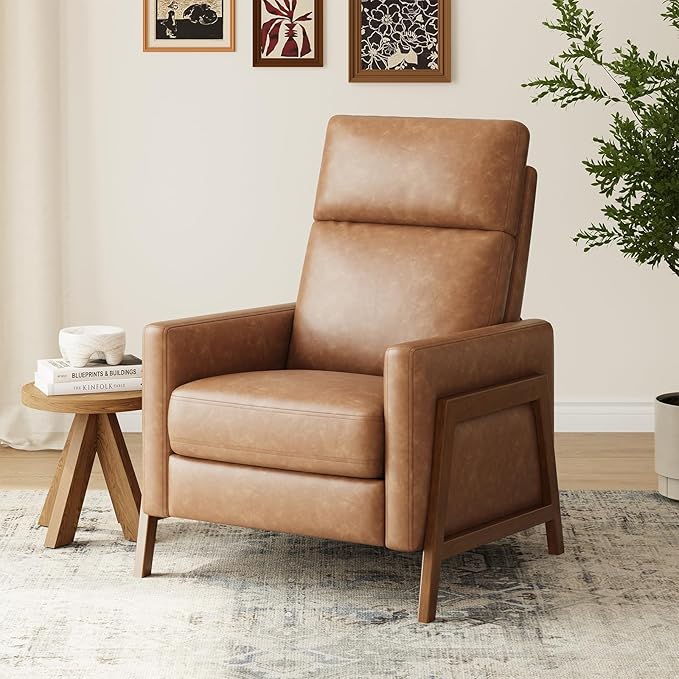Push Back Wingback Recliner Chair