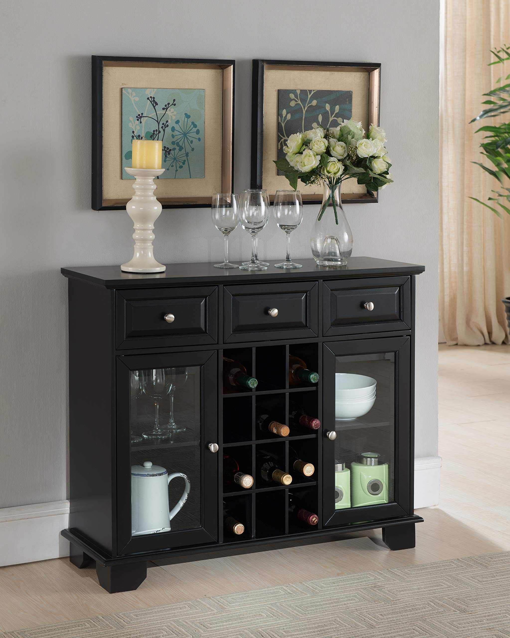 Buffet Server Sideboard Cabinet with Wine Rack