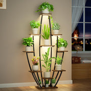 10-Tier Indoor Plant Stand with Grow Lights