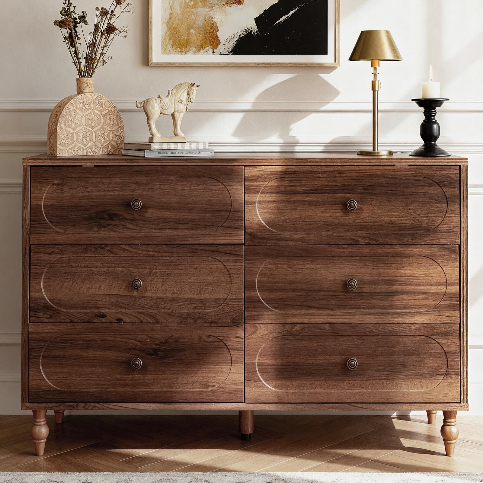 6 Drawer Mid-Century Dresser