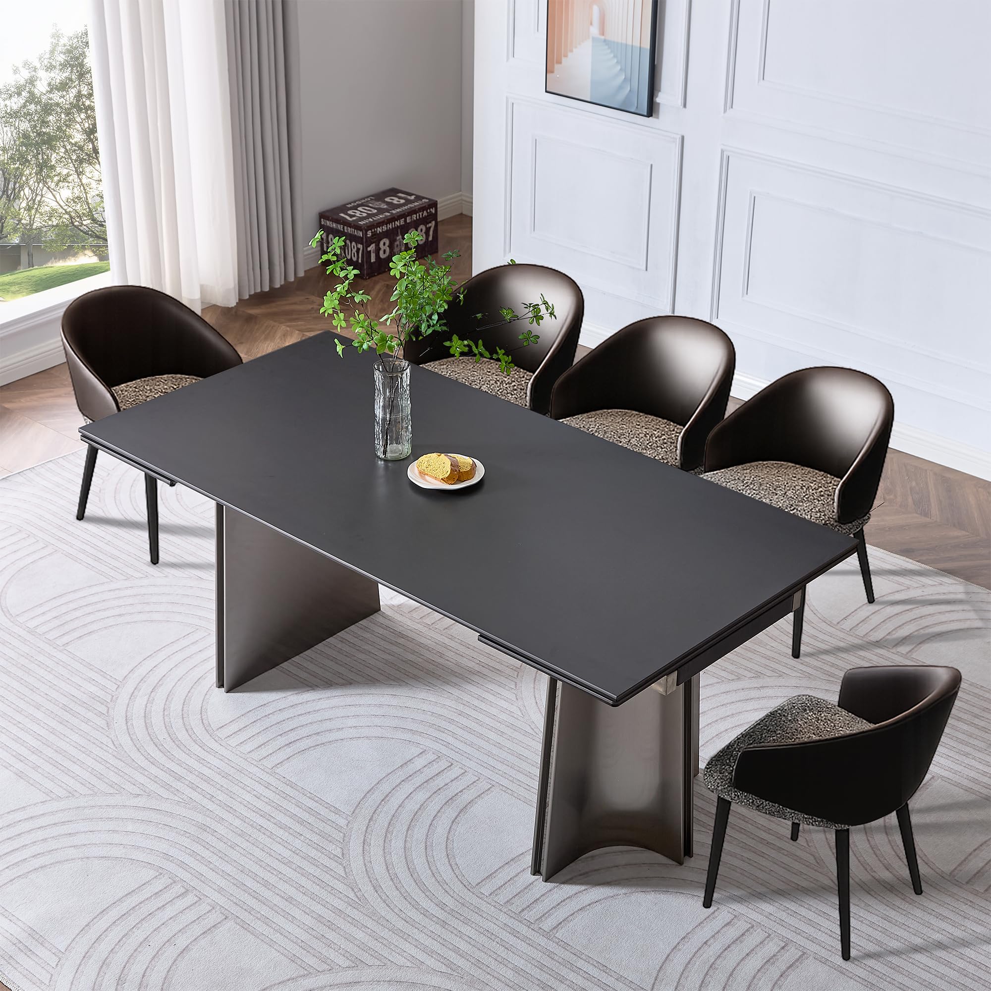 Extendable Dining Table for 8-12 People
