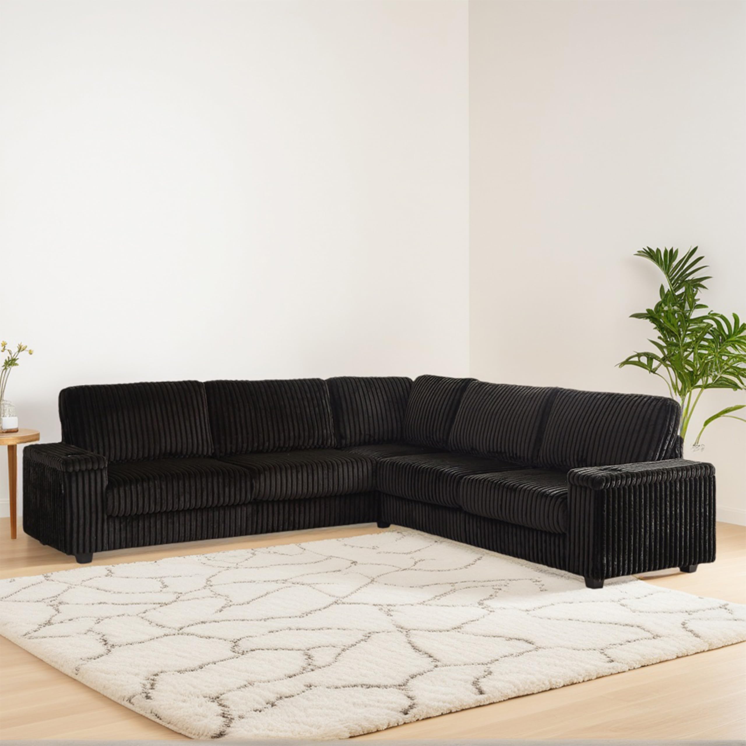 Modular Sectional Sofa with Storage and USB Ports