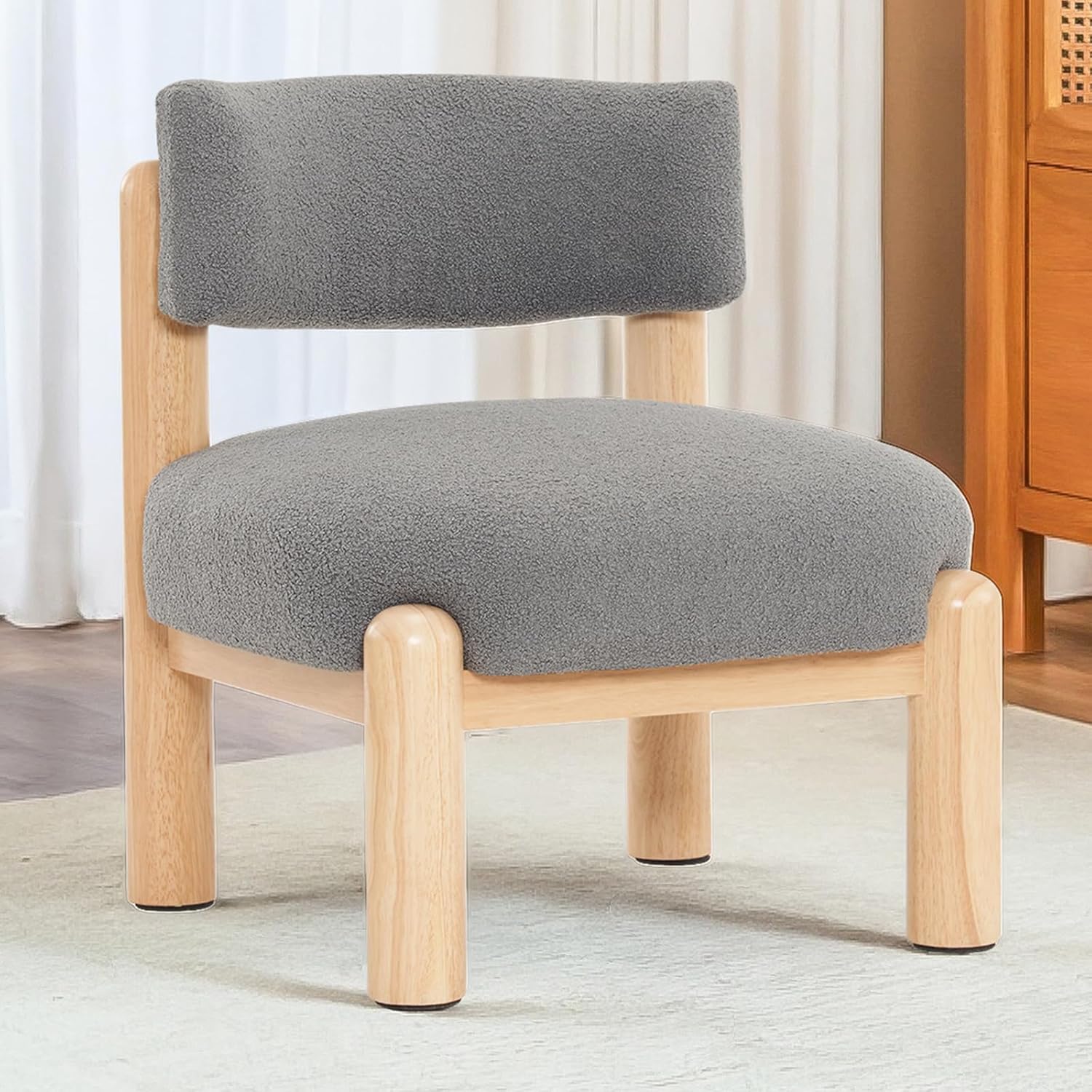 Velvet Shell Accent Chair