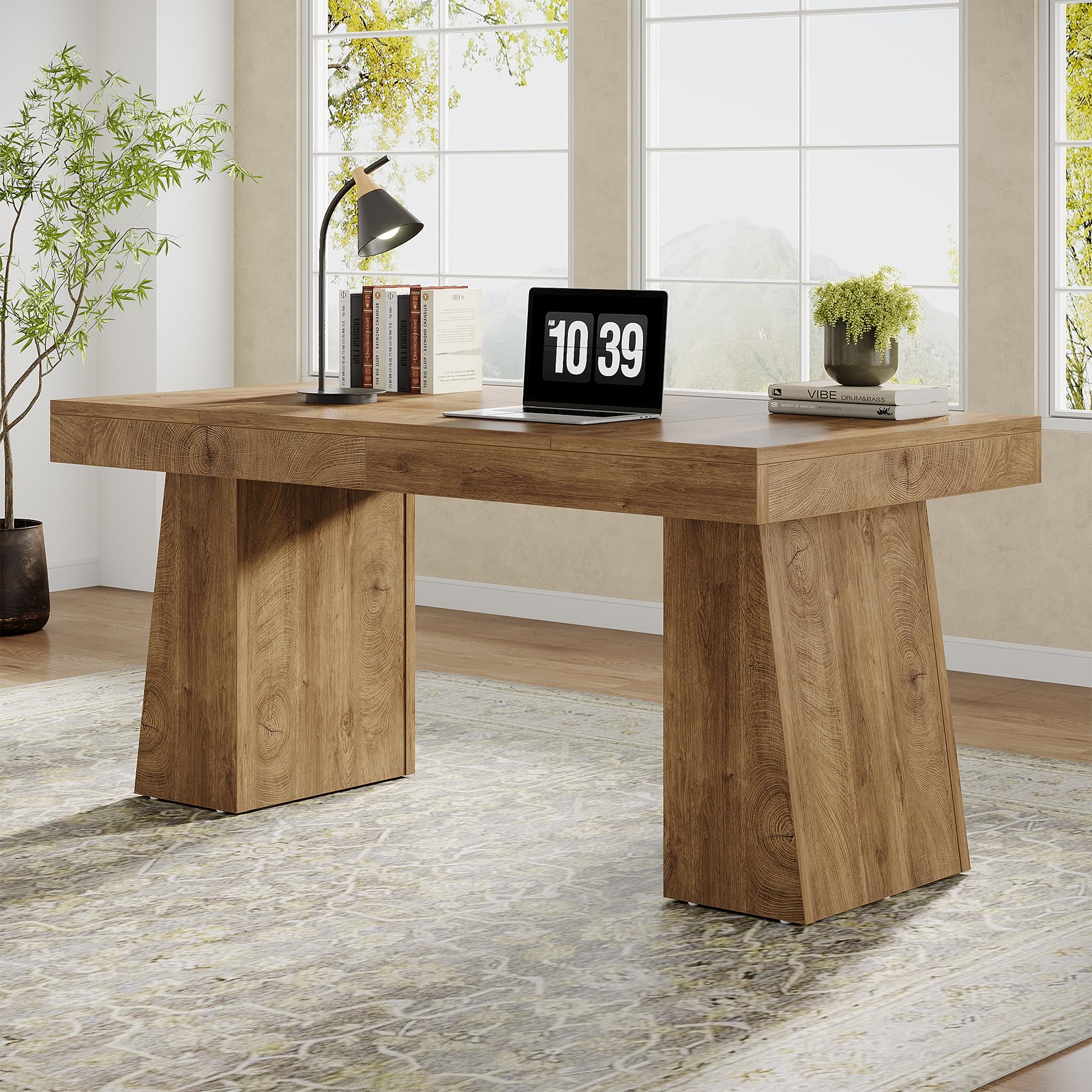 55" Executive Desk with Double Pedestal