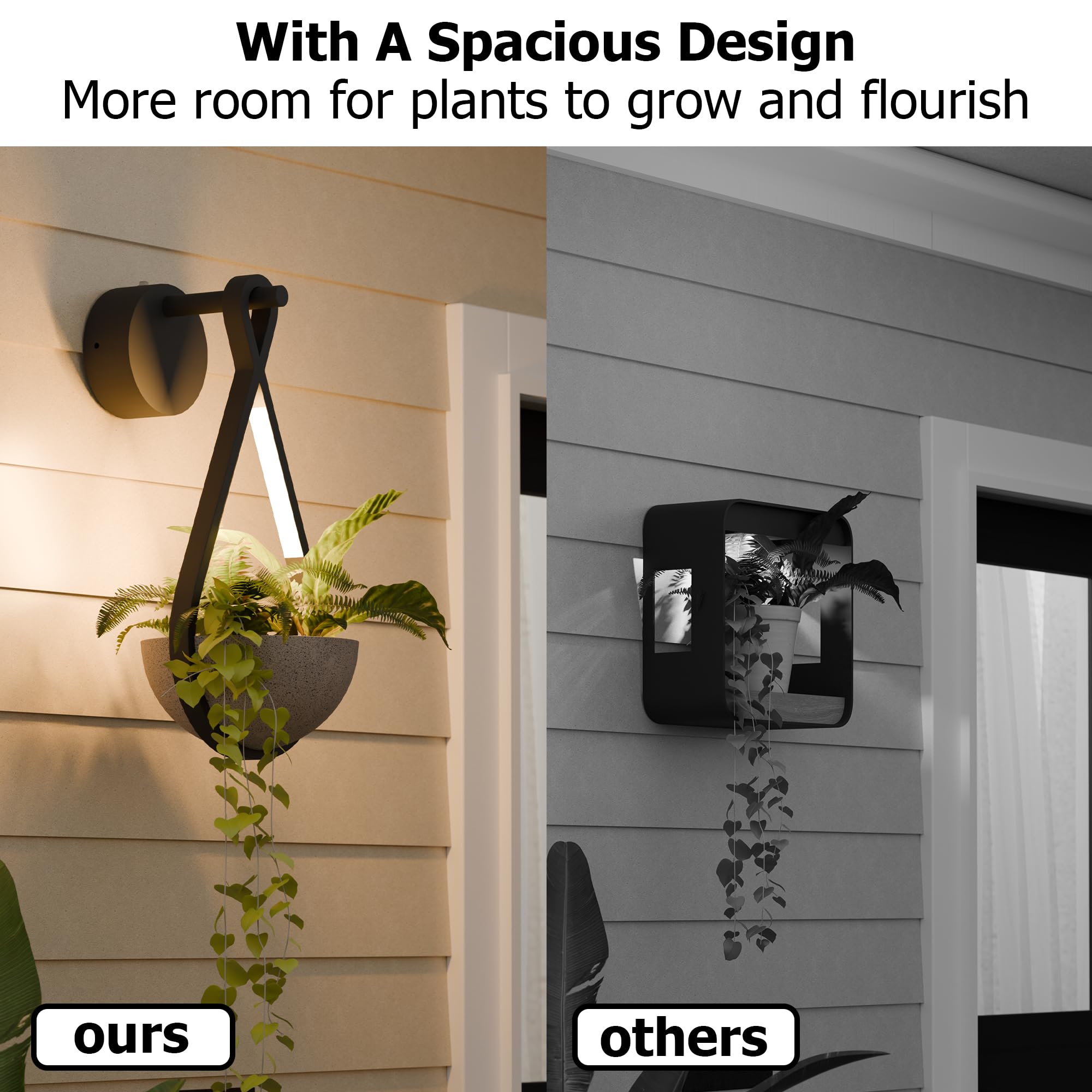Outdoor Wall Sconce with Planter