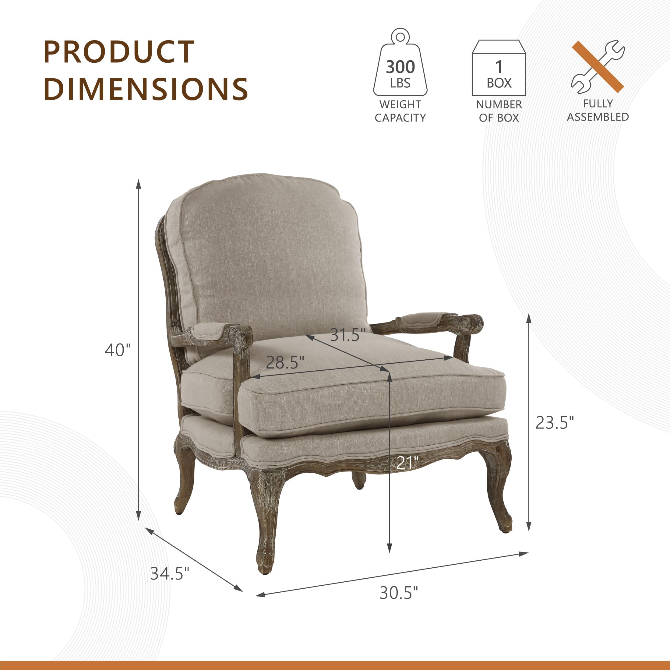Parlier Show Wood Accent Chair