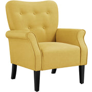 Mid-Century Modern Accent Chair Yellow