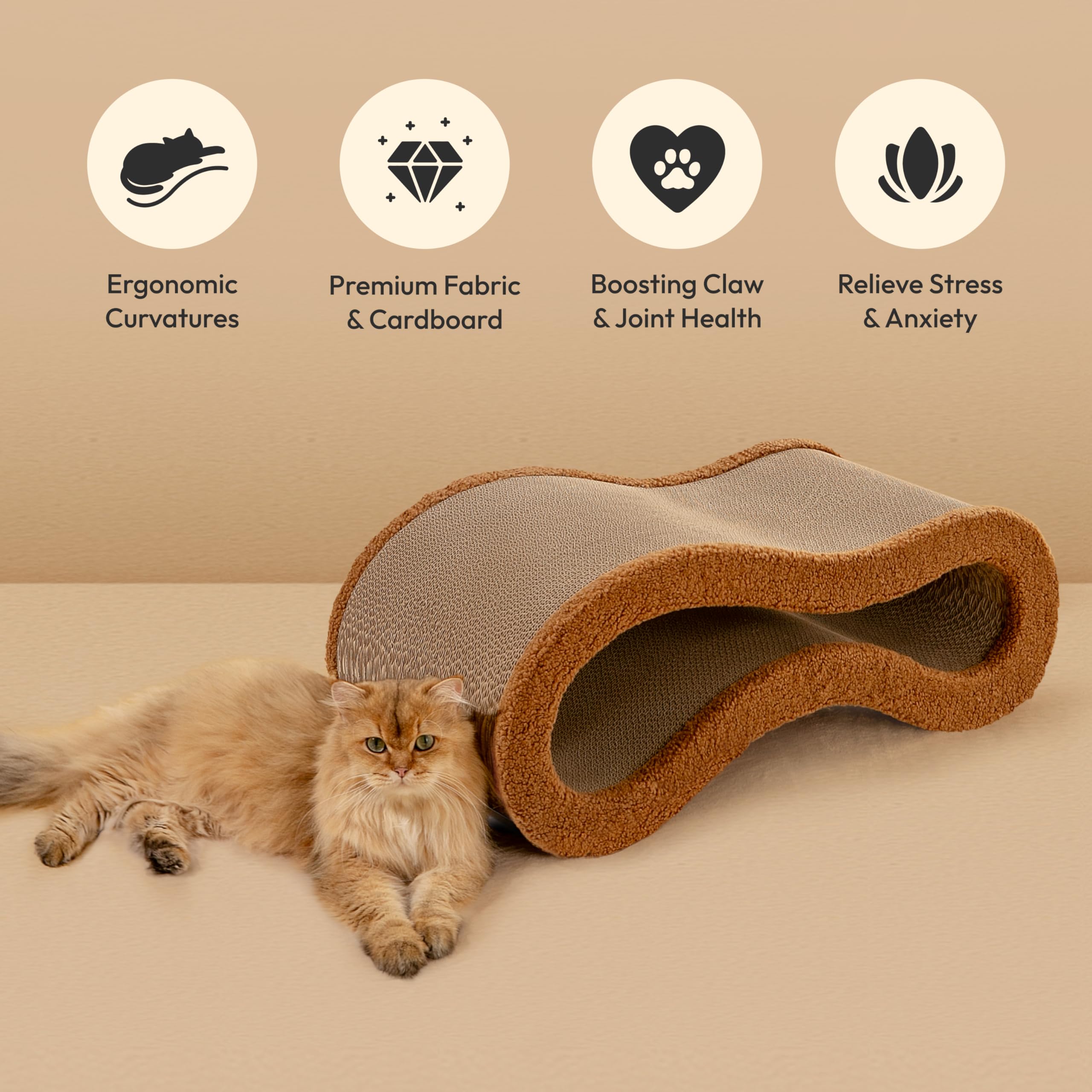 Cloud Lounge Cat Scratching Pad with Ergonomic Support
