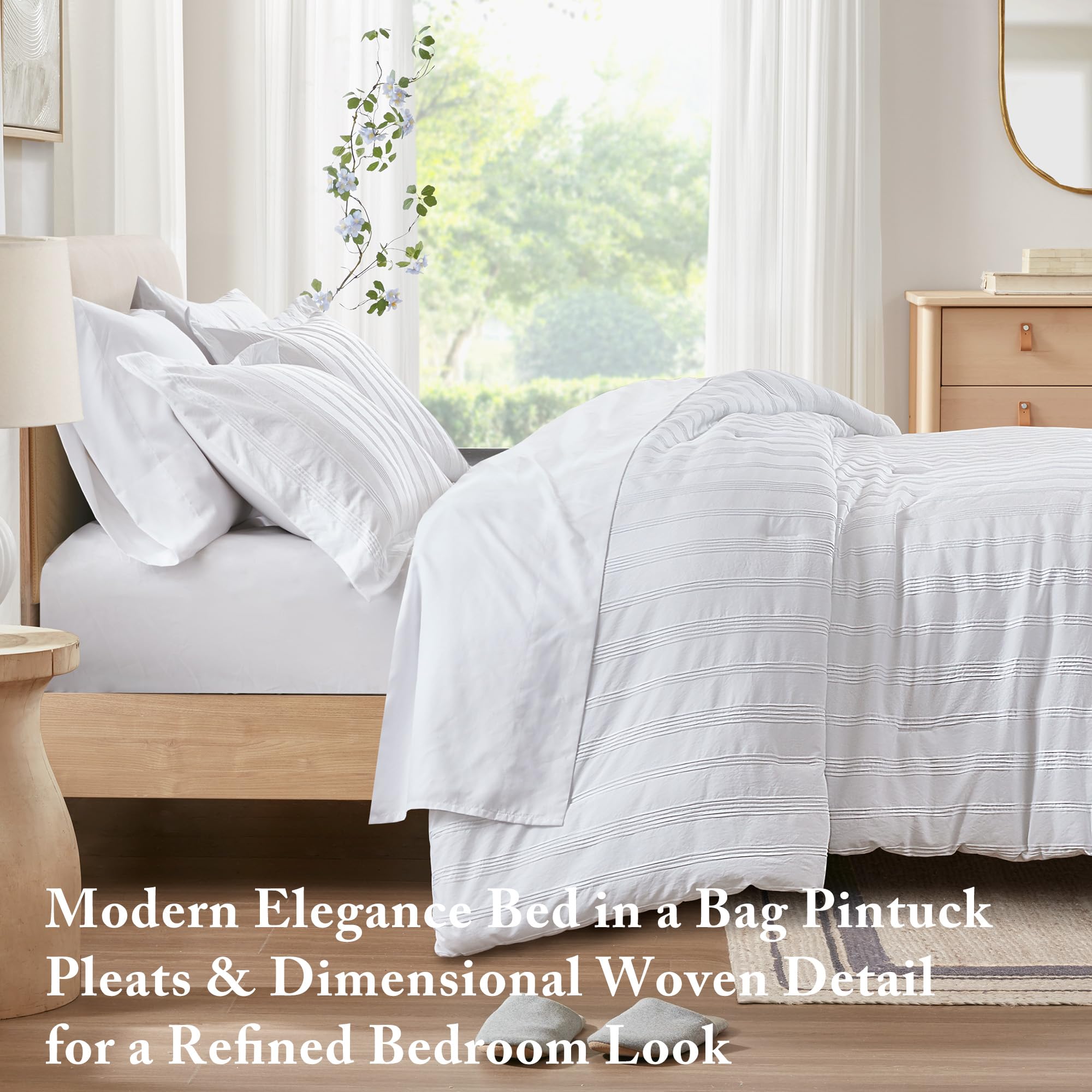Logan Striped Comforter Set King 7-Piece