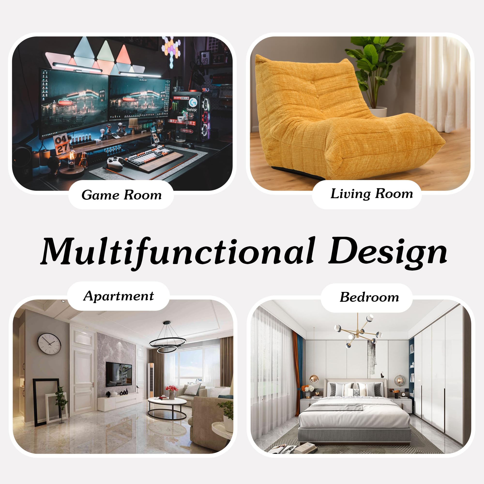 Memory Foam Bean Bag Chair