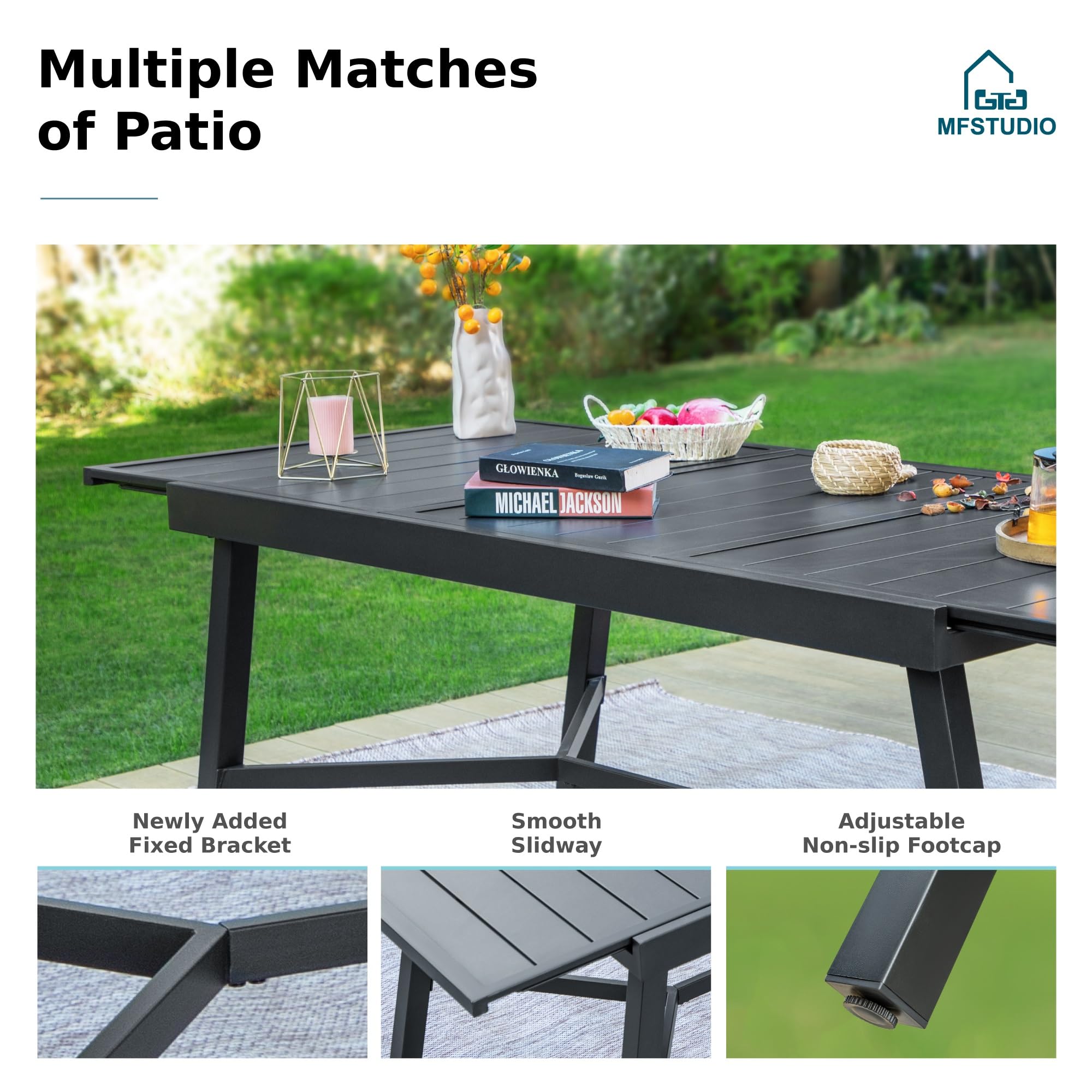 9-Piece Expandable Patio Dining Set