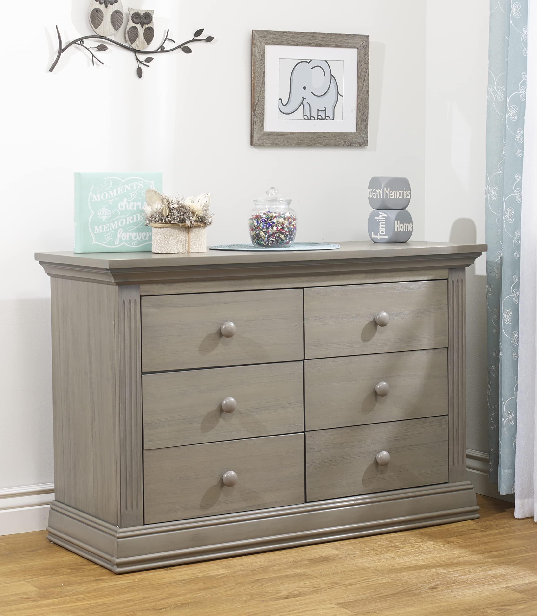 Paxton Baby Dresser with Drawers - Heritage Gray