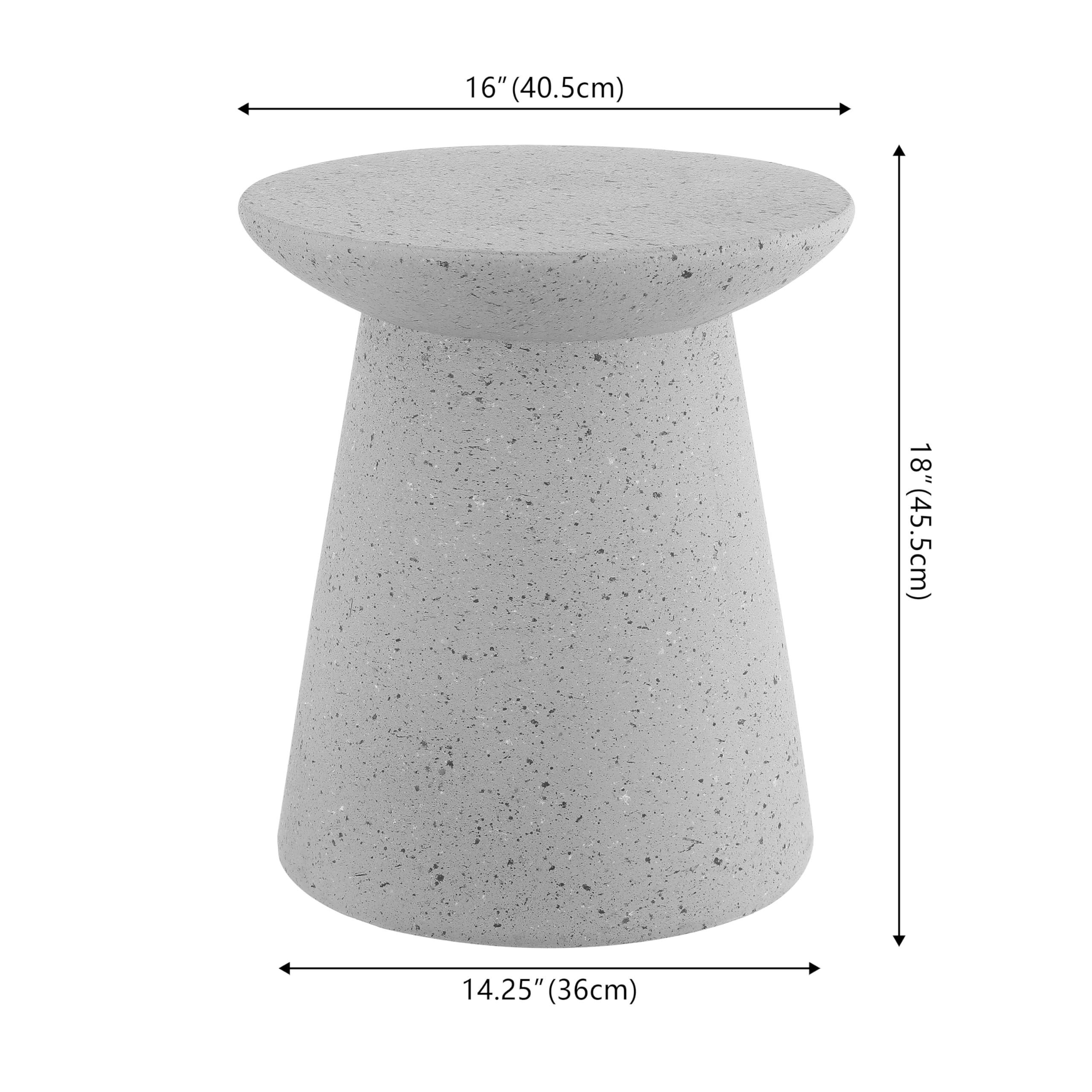 Hollie 18" Minimalist Drum Accent Table
