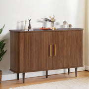 47" Fluted Sideboard Buffet Cabinet with Adjustable Shelves