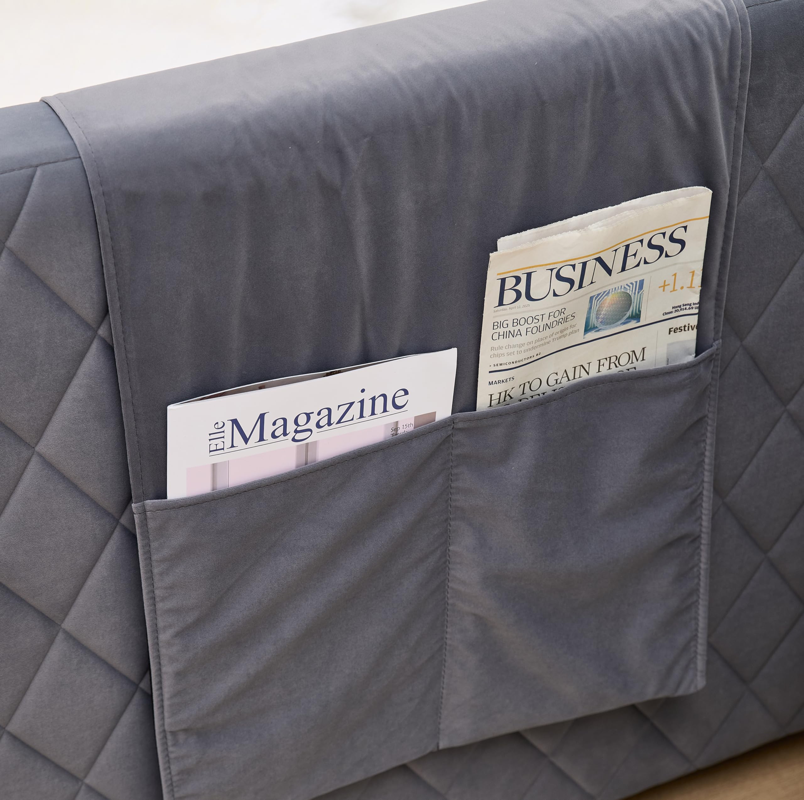 Twin Size Upholstered Daybed with Trundle and Charging Station
