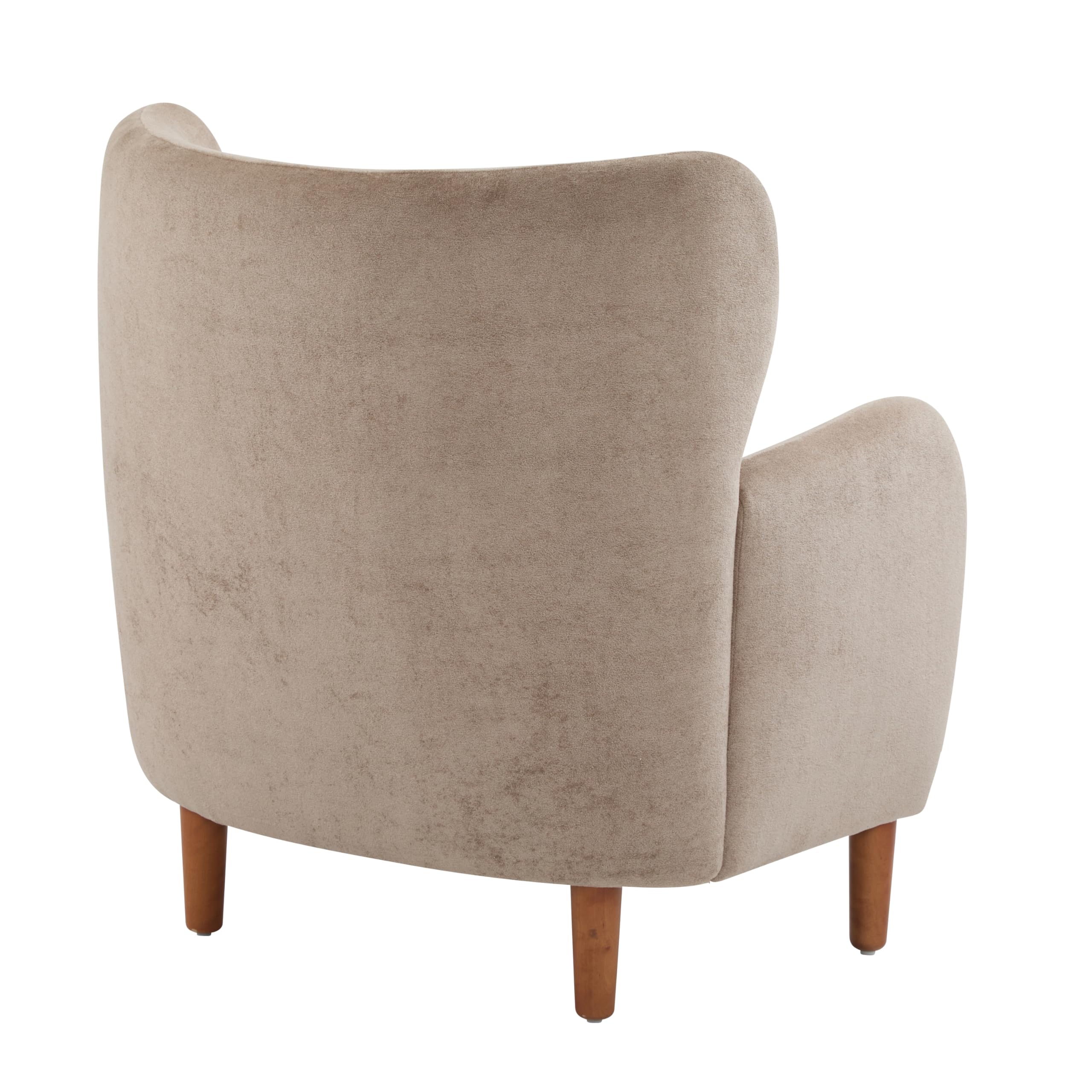 Velvet Wingback Club Chair