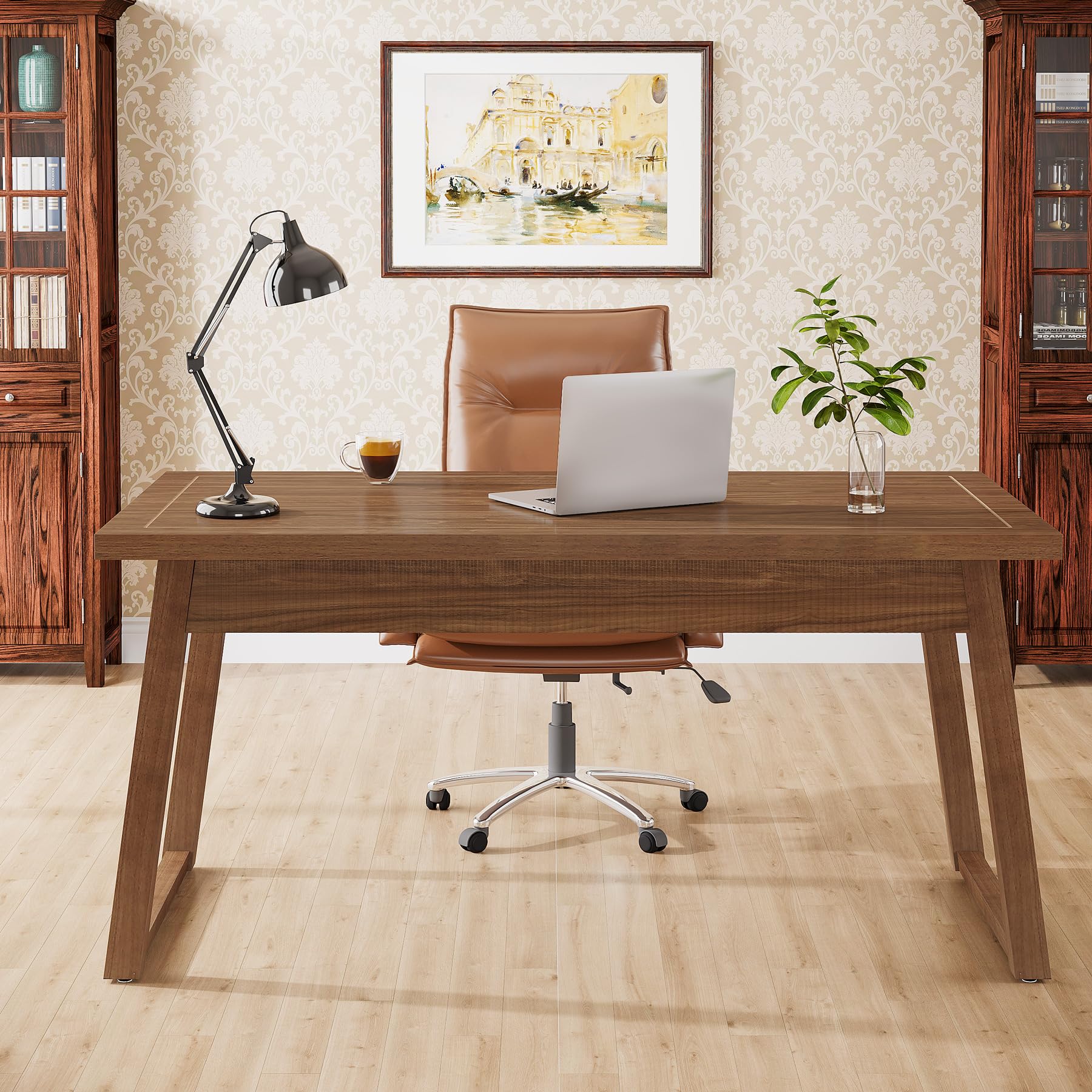 55" Executive Desk with Drawer