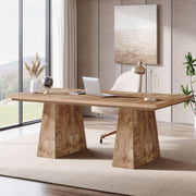 63-Inch Executive Desk with Double Pedestal