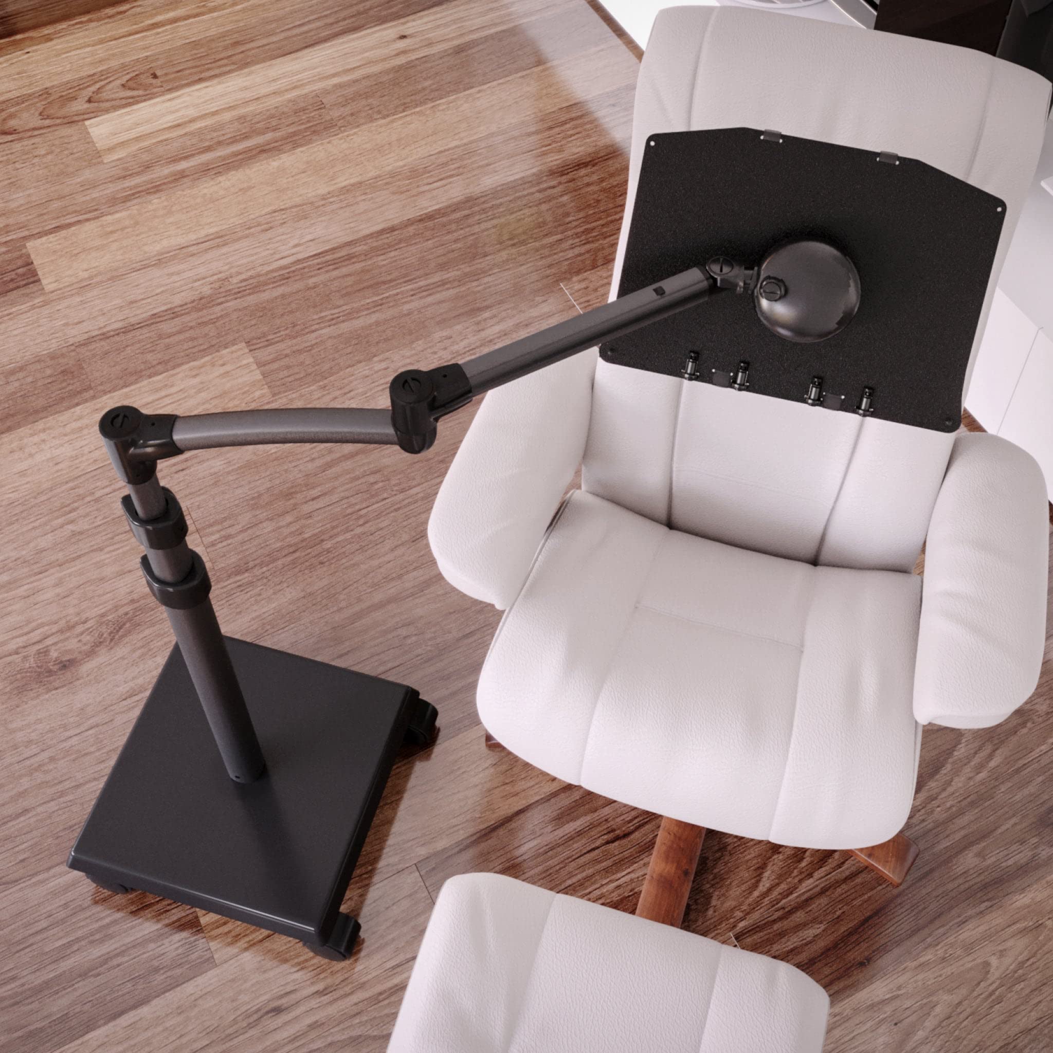 Adjustable Book Holder Floor Stand with Rolling Base