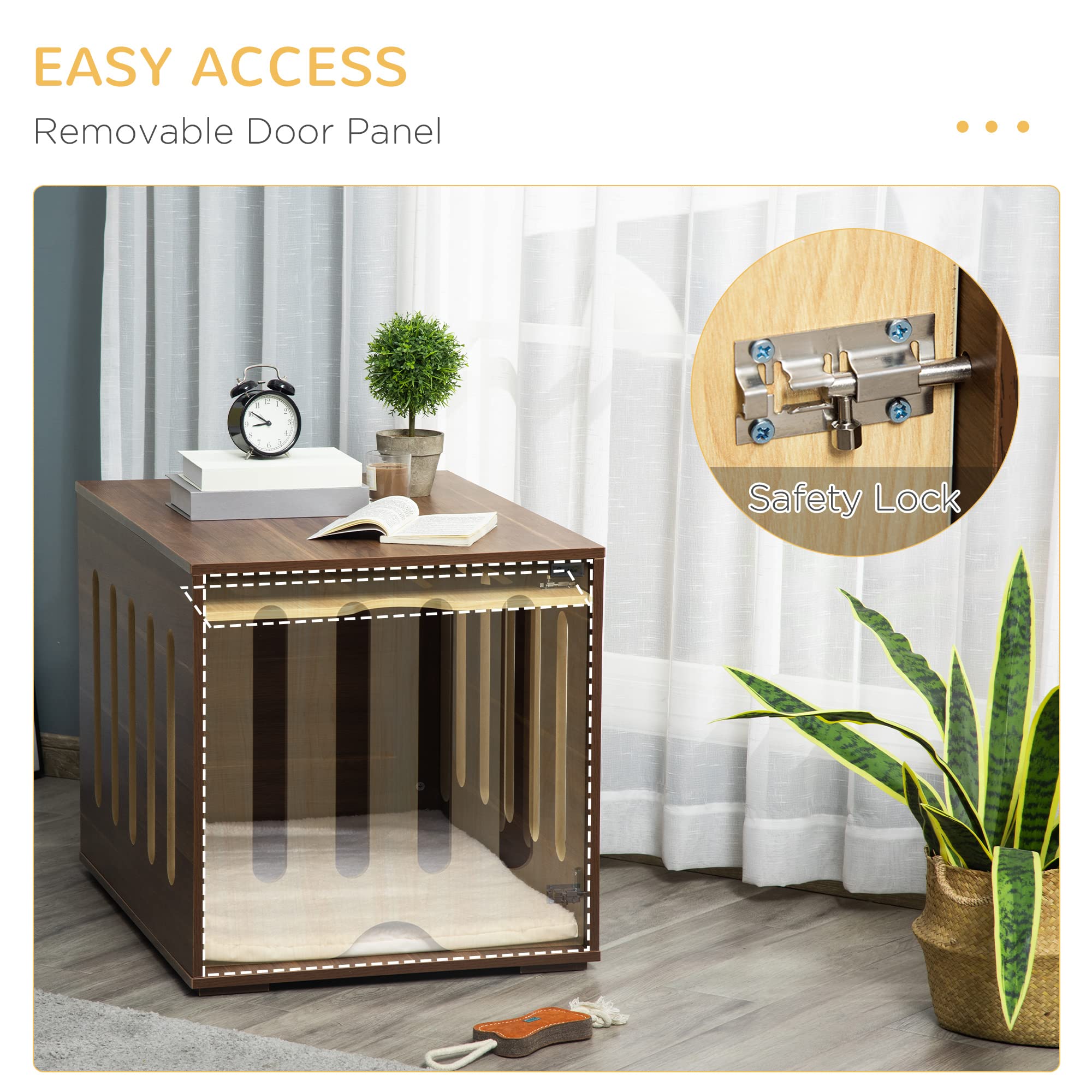 Furniture Style Dog Crate End Table with Cushion