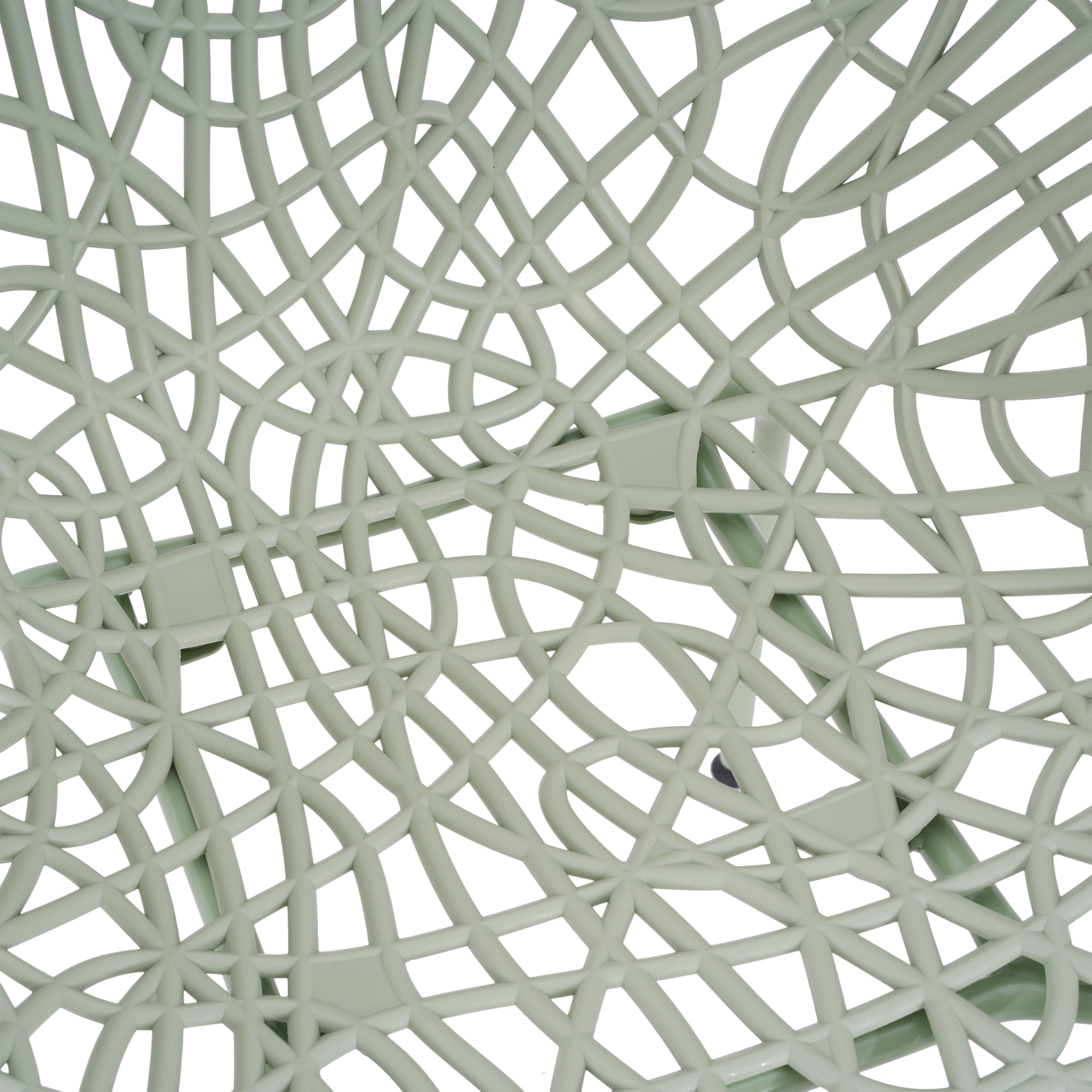 Outdoor Dining Chair Set of 2 - Weather-Resistant Perforated Side Chairs