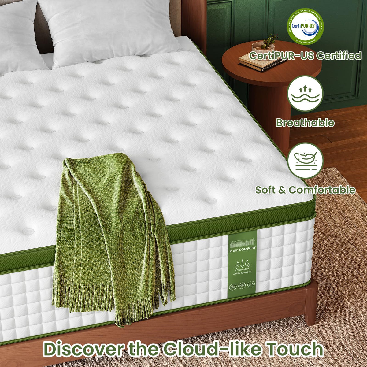 14 Inch Cooling Gel Hybrid Queen Mattress