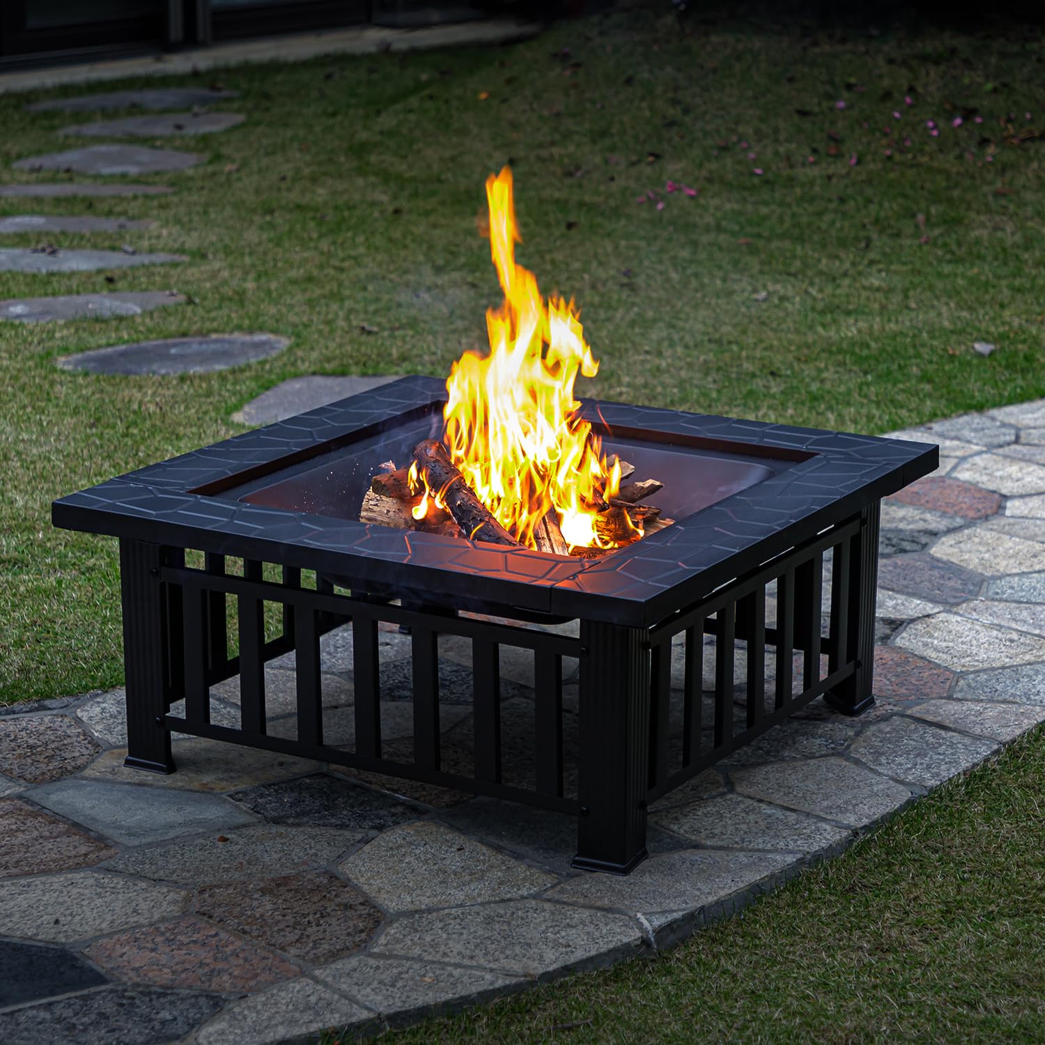 36 Inch Square Fire Pit Table