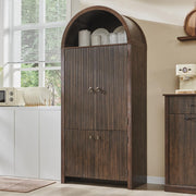 Tall Arched Kitchen Pantry Cabinet
