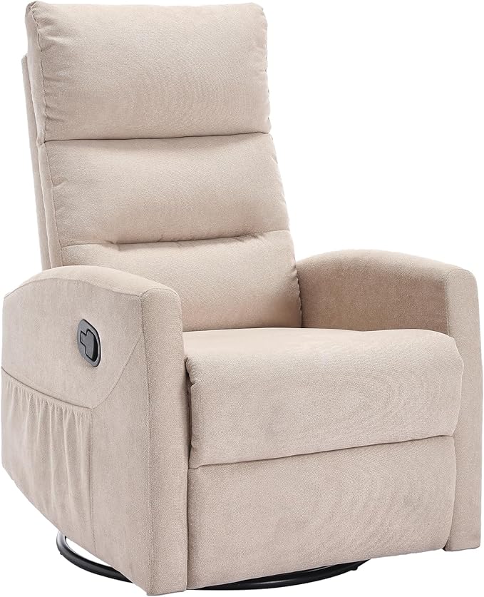 360° Swivel Glider Recliner Chair with 155° Recline