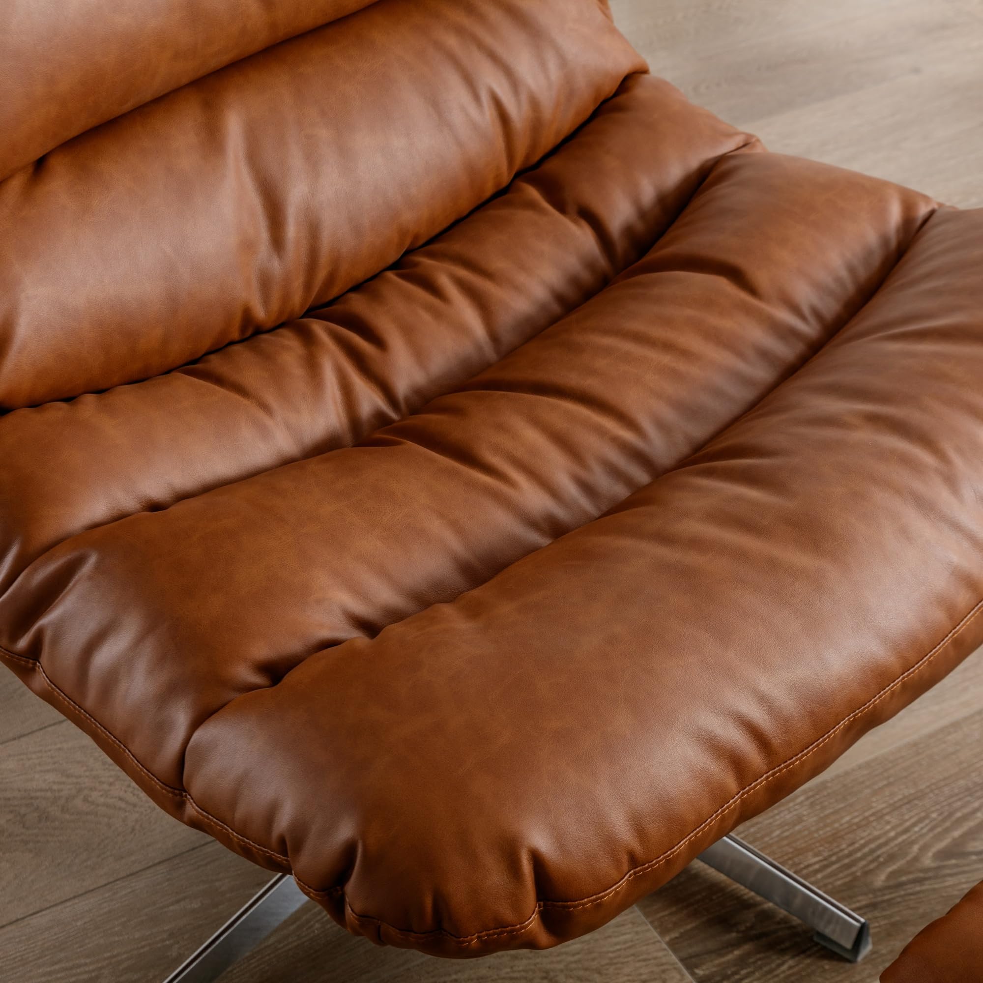 Swivel Accent Chair with Ottoman