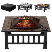 32 Inch Square Fire Pit Table