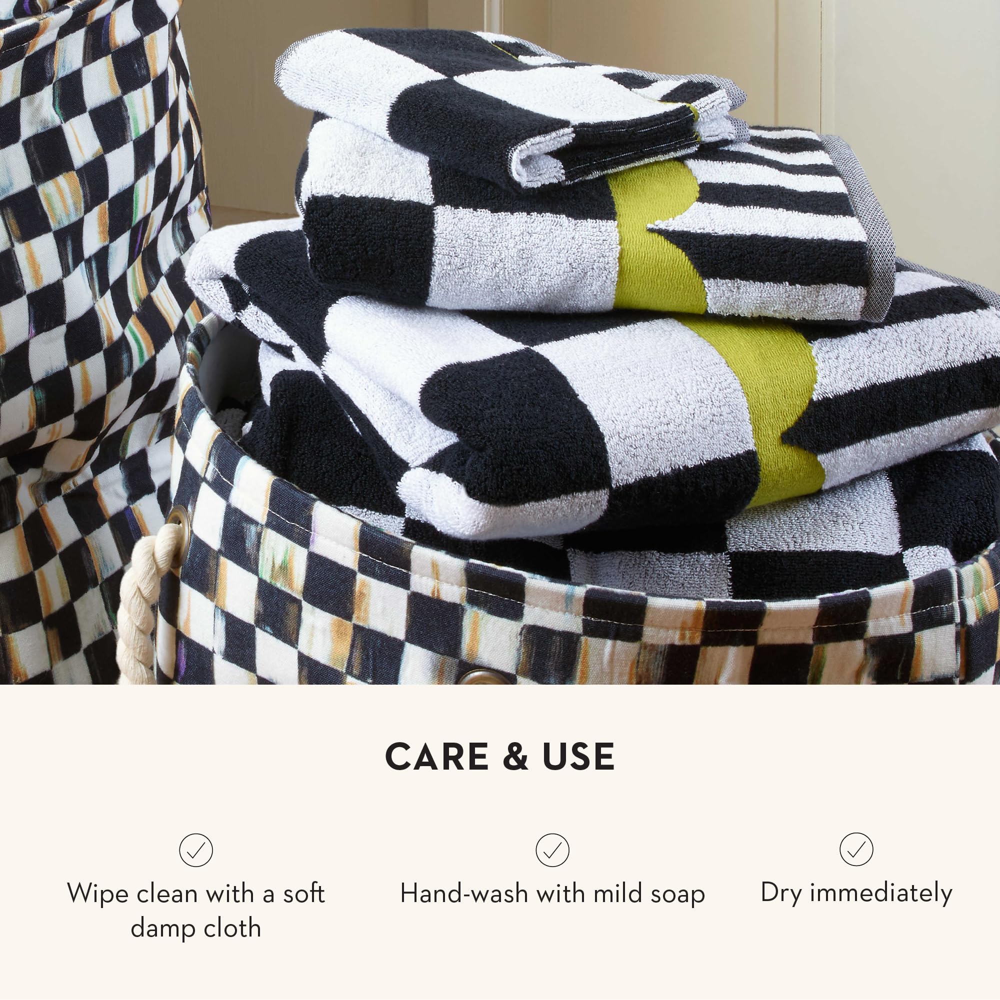 Courtly Check Enamel Tissue Box Cover