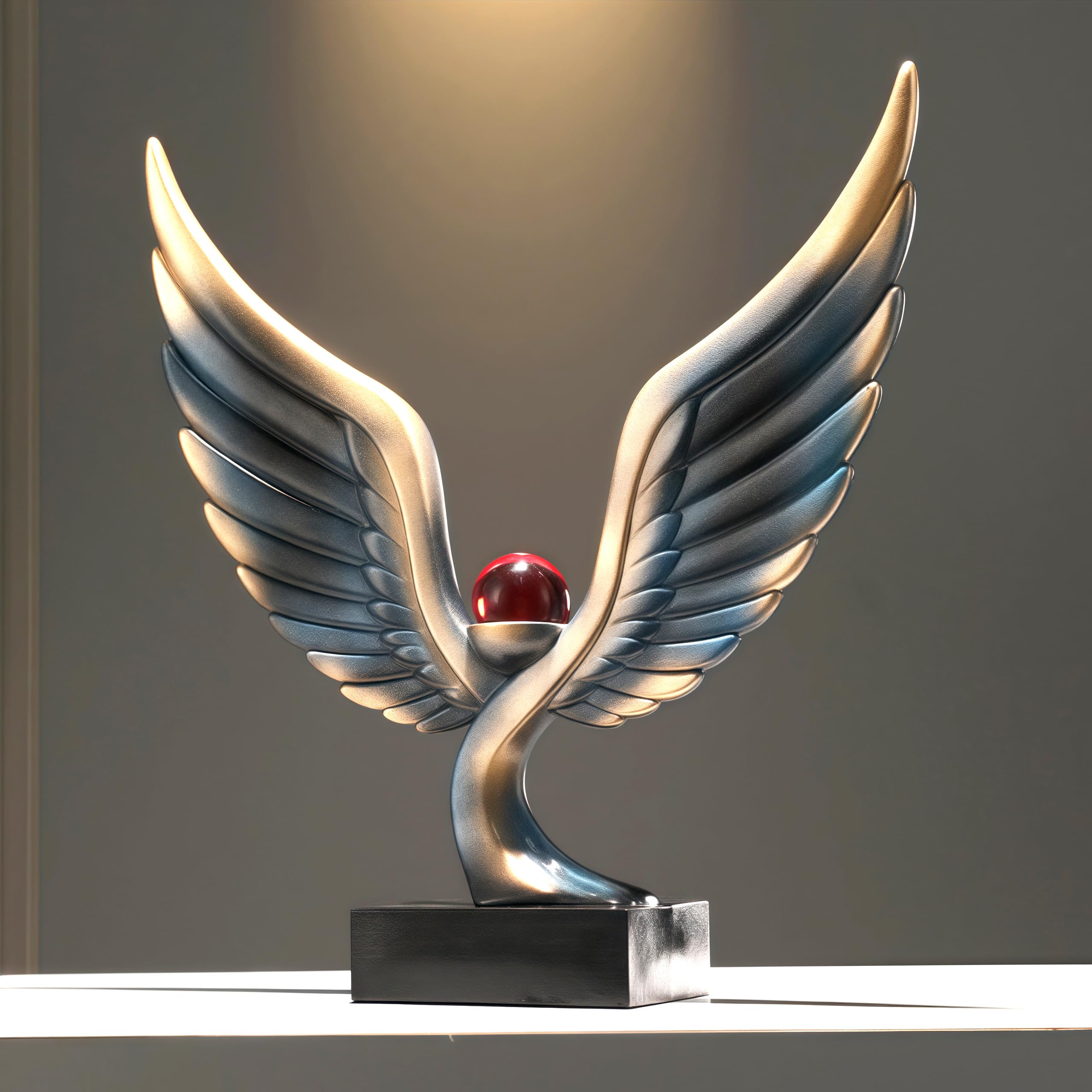 Abstract Eagle Crystal Ball Statue