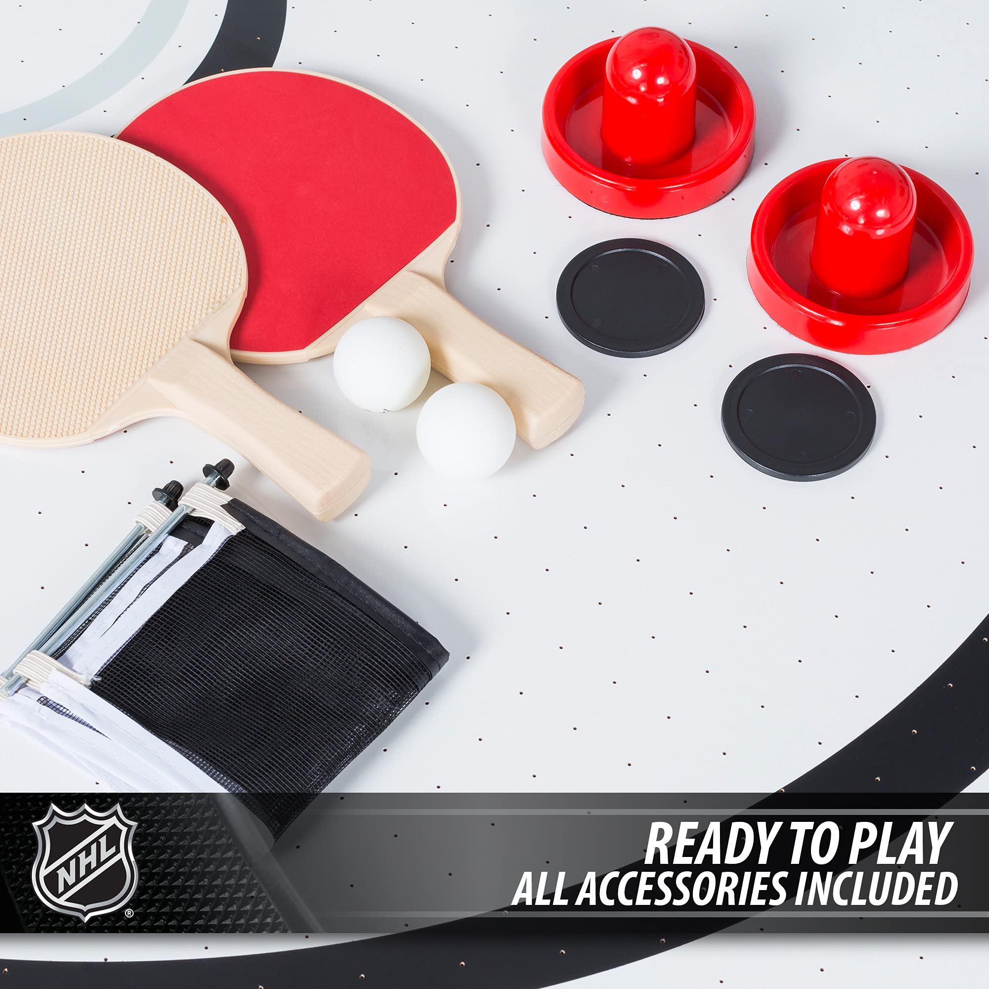 80-Inch Air Hockey Table with Table Tennis Conversion