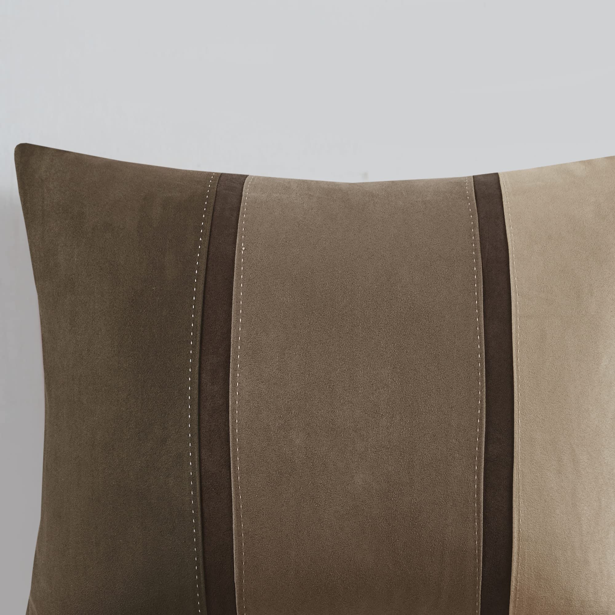 King Comforter Set 7-Piece Faux Suede