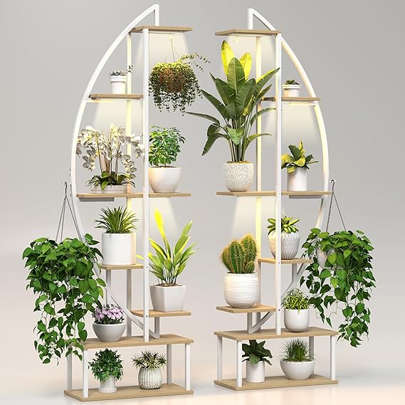 7-Tier Plant Stand with Grow Lights