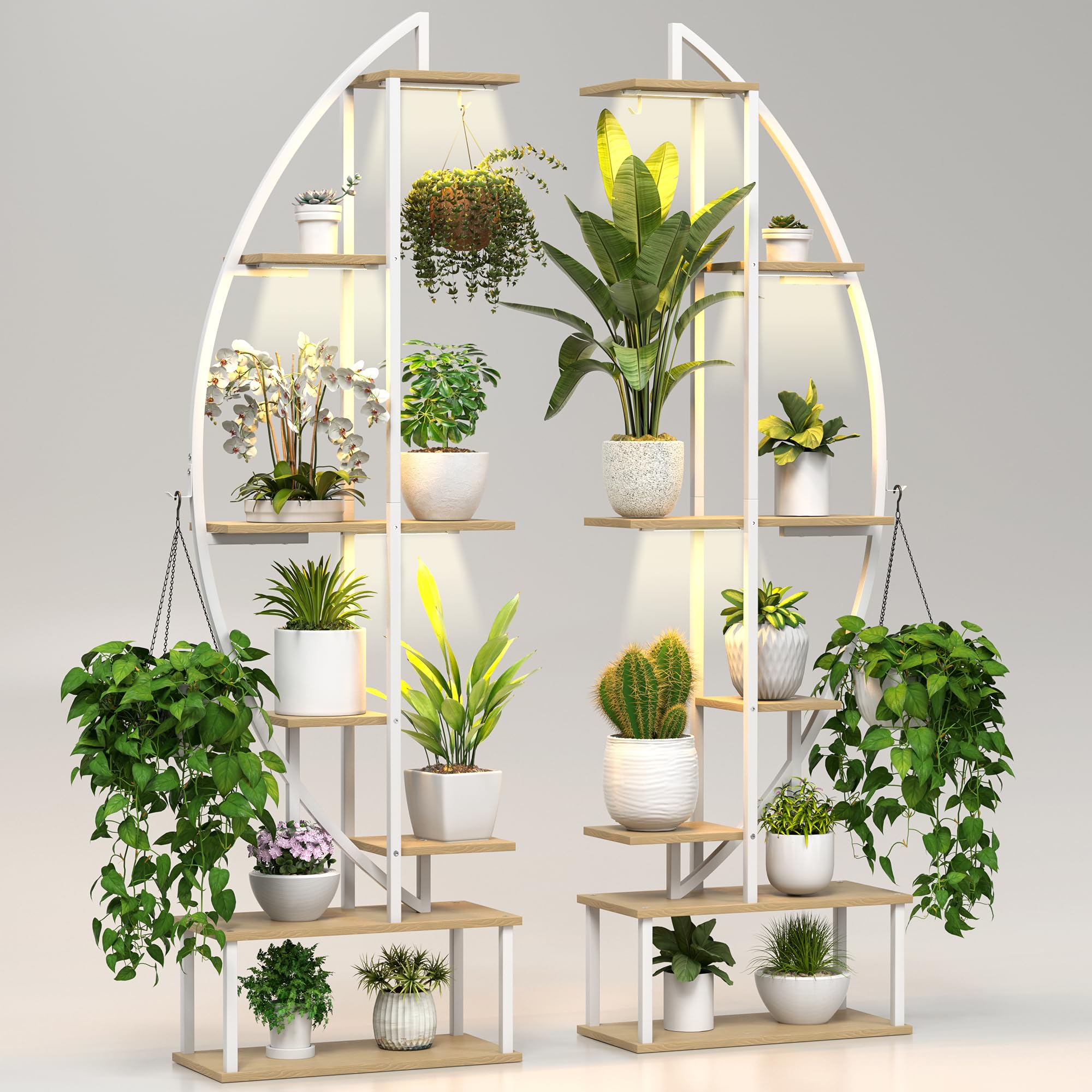 7-Tier Plant Stand with Grow Lights