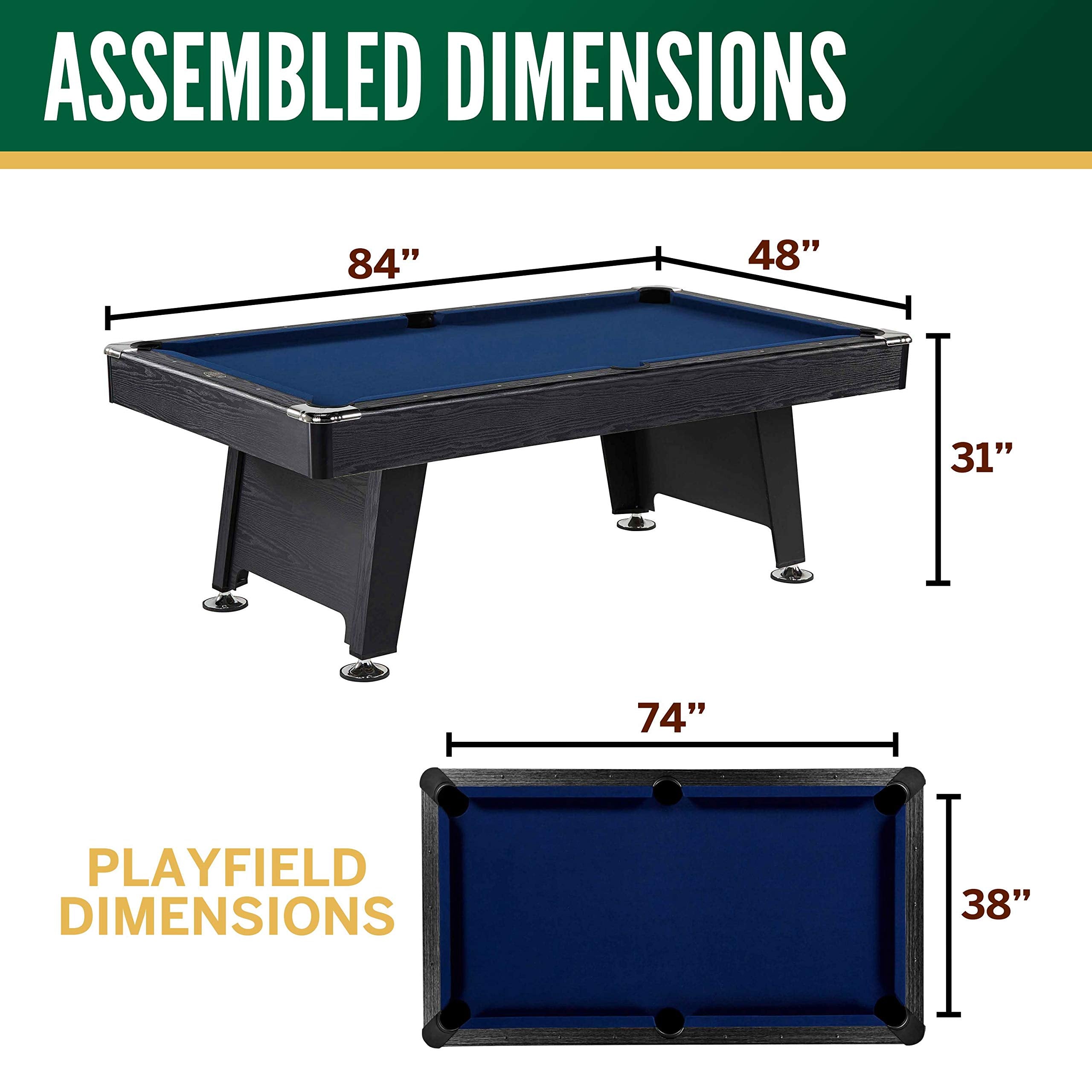 7' Arcade Billiard Table