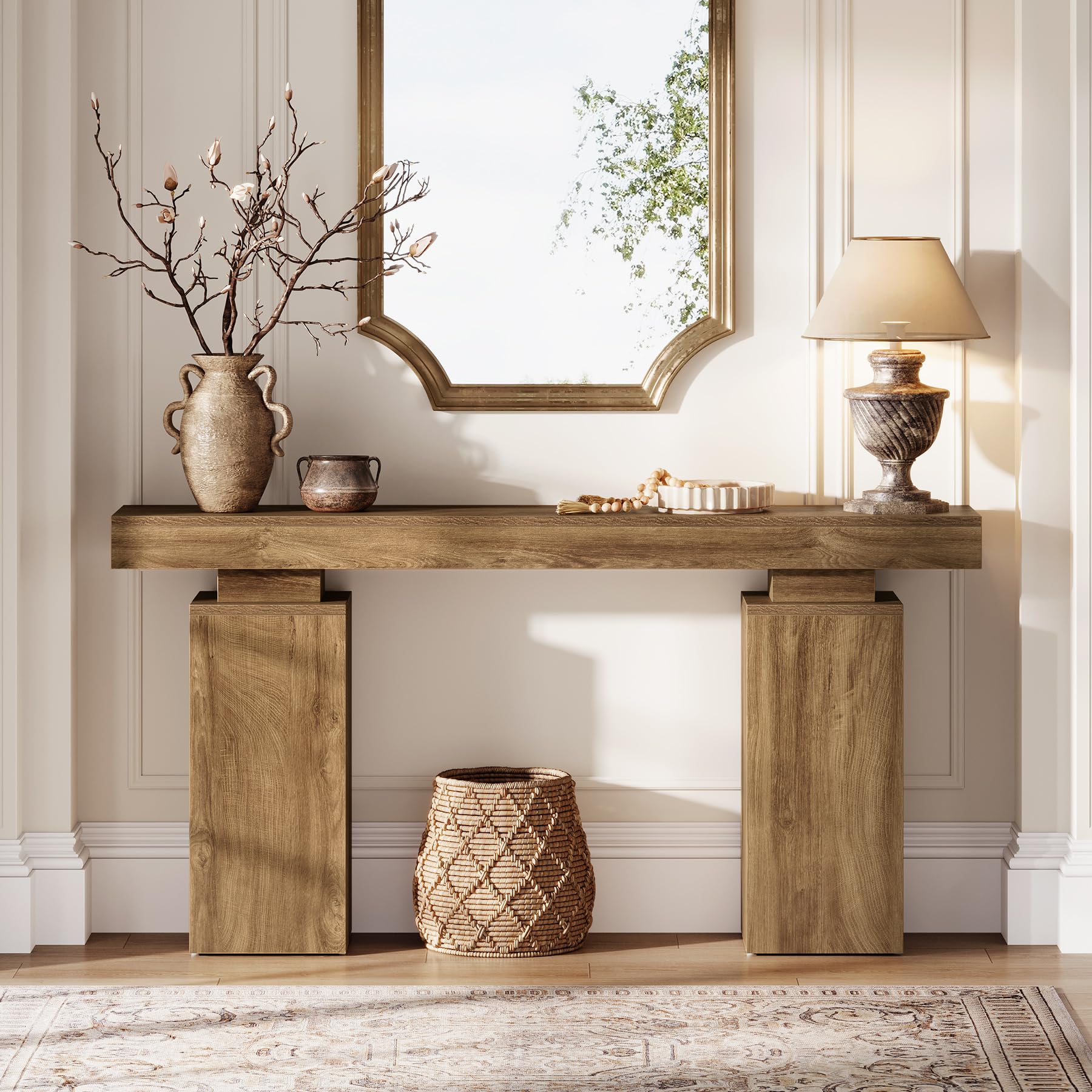 63-Inch Farmhouse Console Table