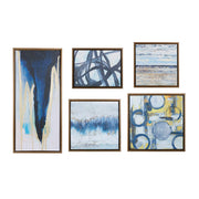Blue Bliss 5 Piece Canvas Wall Art Set