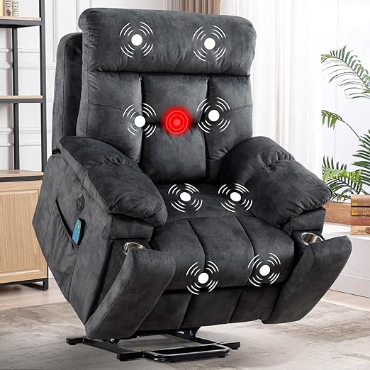 Power Lift Recliner Chair with Massage and Heat