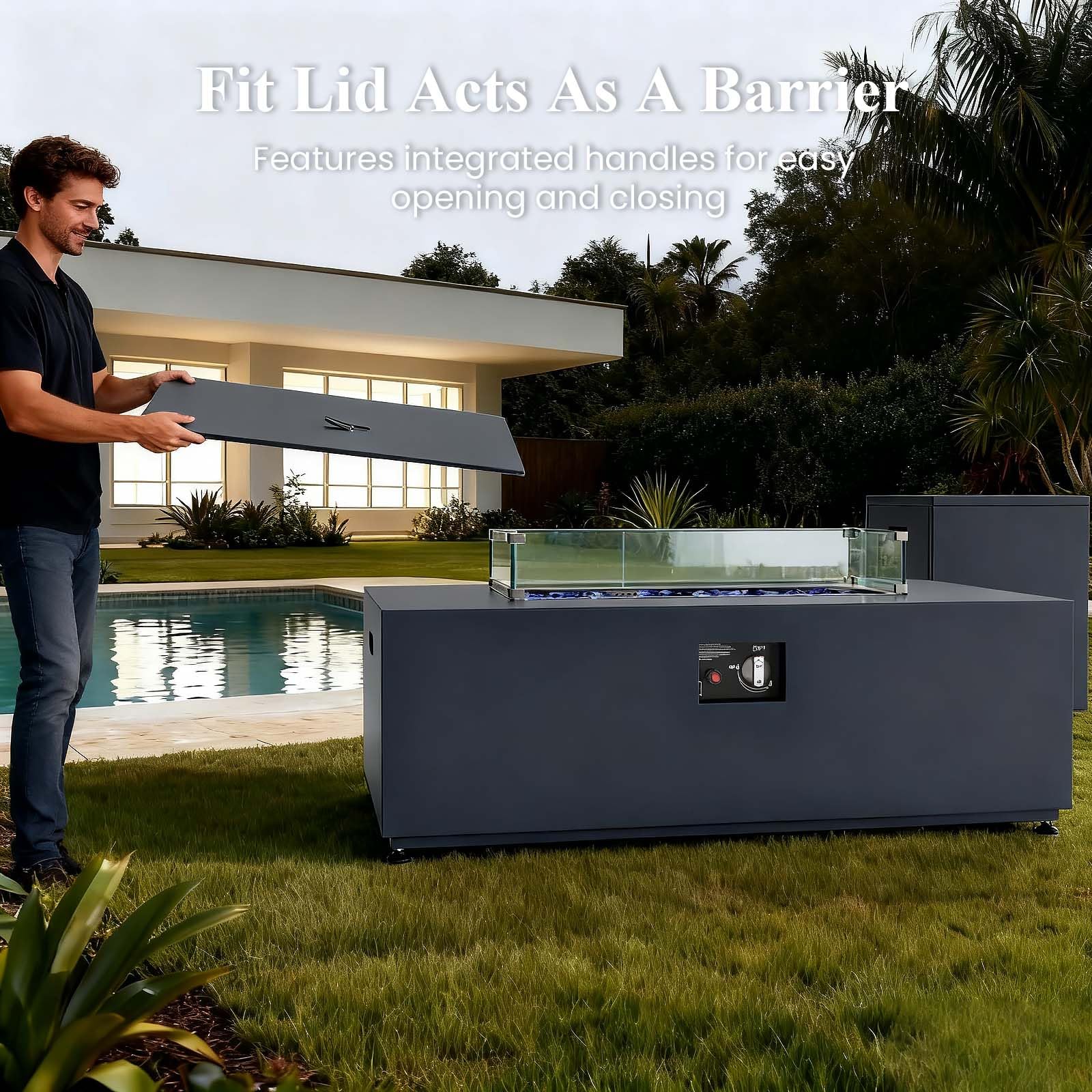 42 Inch Outdoor Fire Pit Table