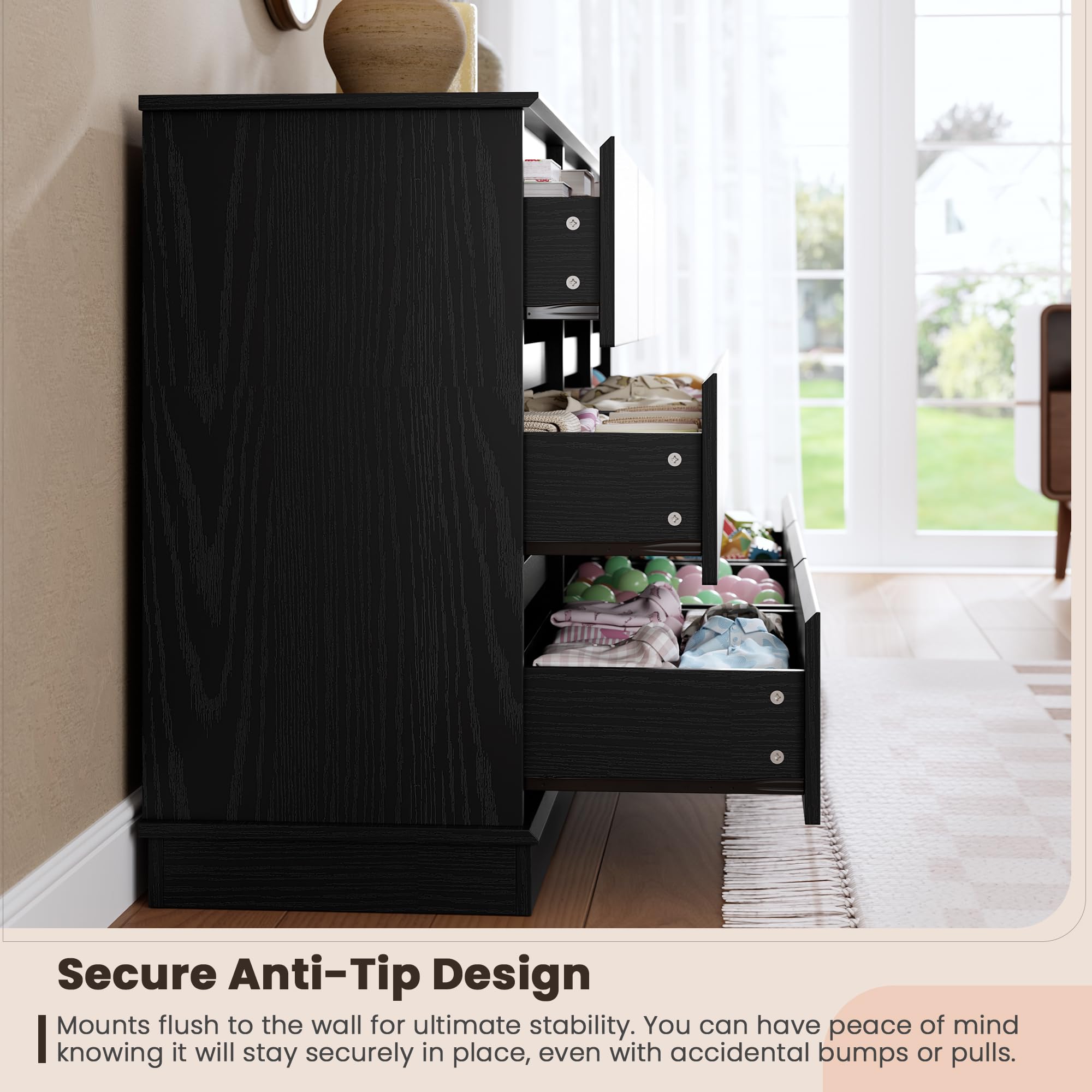 9 Drawer Dresser with Deep Drawers