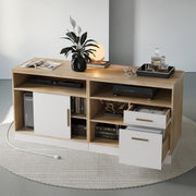 63" Wood Lateral File Cabinet with Lock