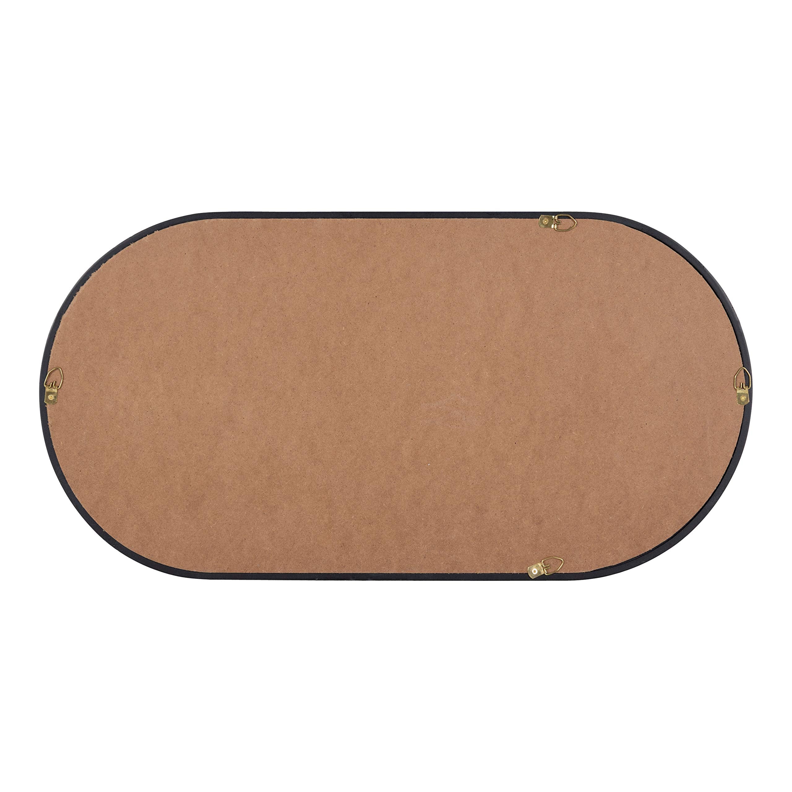 Oval Wall Mirror Gold Frame 12x24
