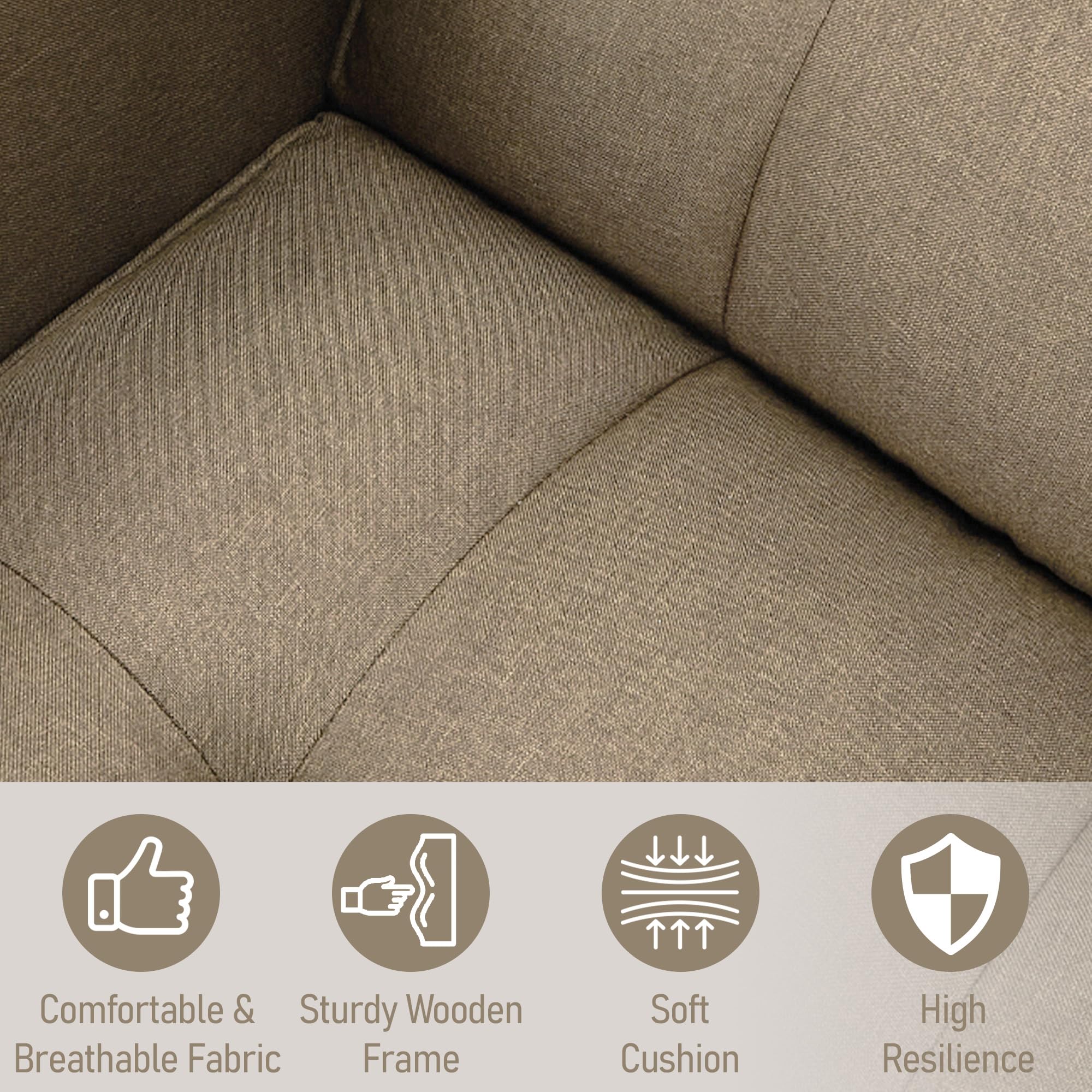 Convertible Futon Sofa Bed with Adjustable Back