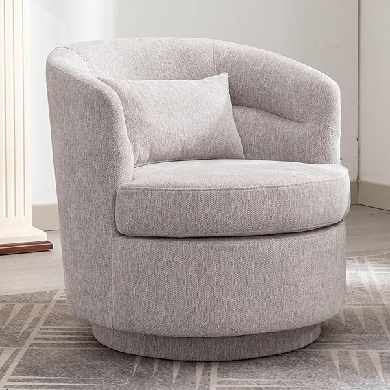 Swivel Accent Chair Set of 2 with Pillow